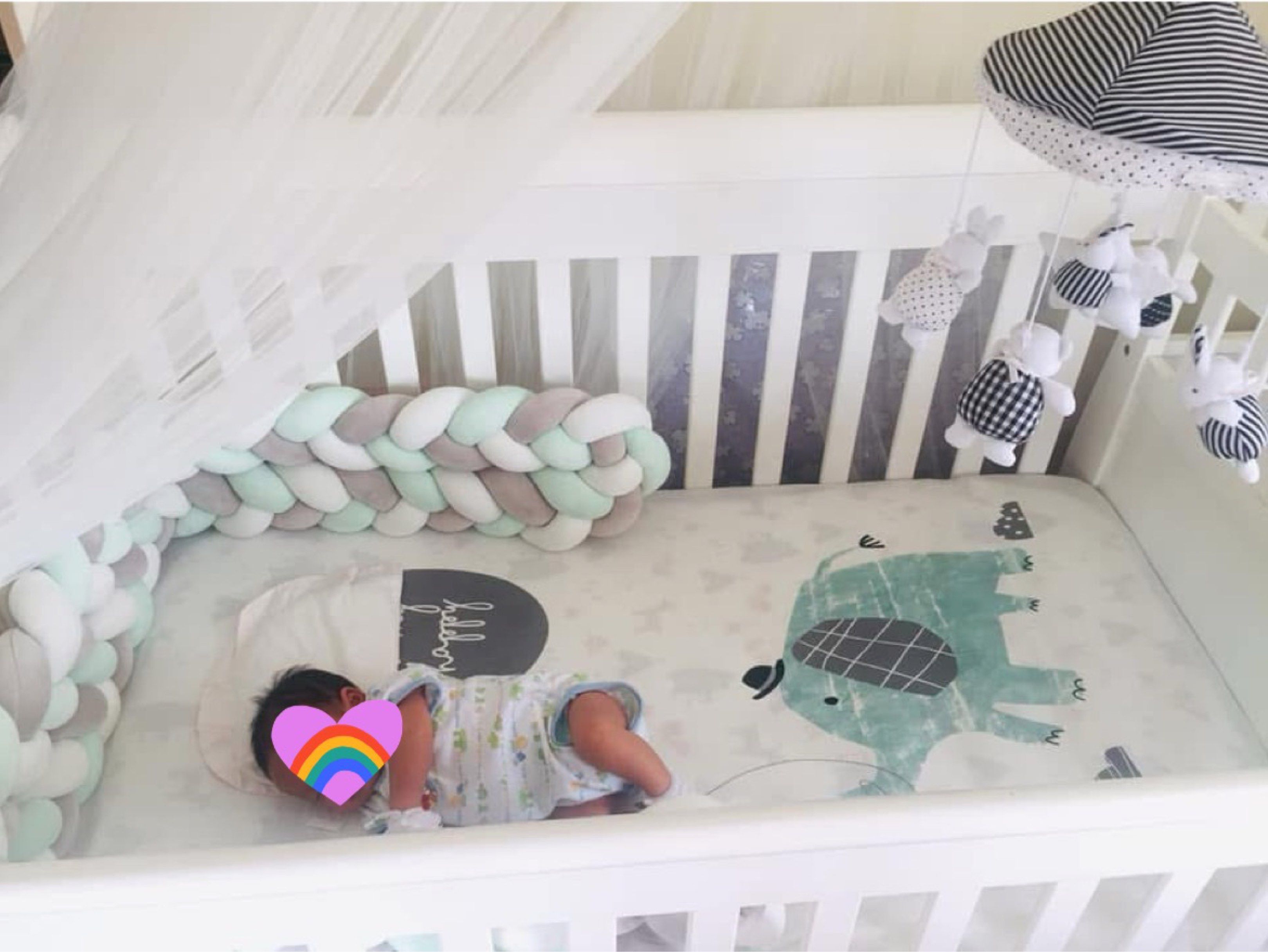 White Baby Crib with Changing Table and cabinet (Category: Cots & Cribs) located in Antipolo. Submitted by emillauren (Listing ID 1420417471, Image 3). Description: - White baby crib with attached changing tableand cabinet - Features three drawers for storage - Comes with a mattress - Includes a braided bumper - Designed for babies negotible offer your price.