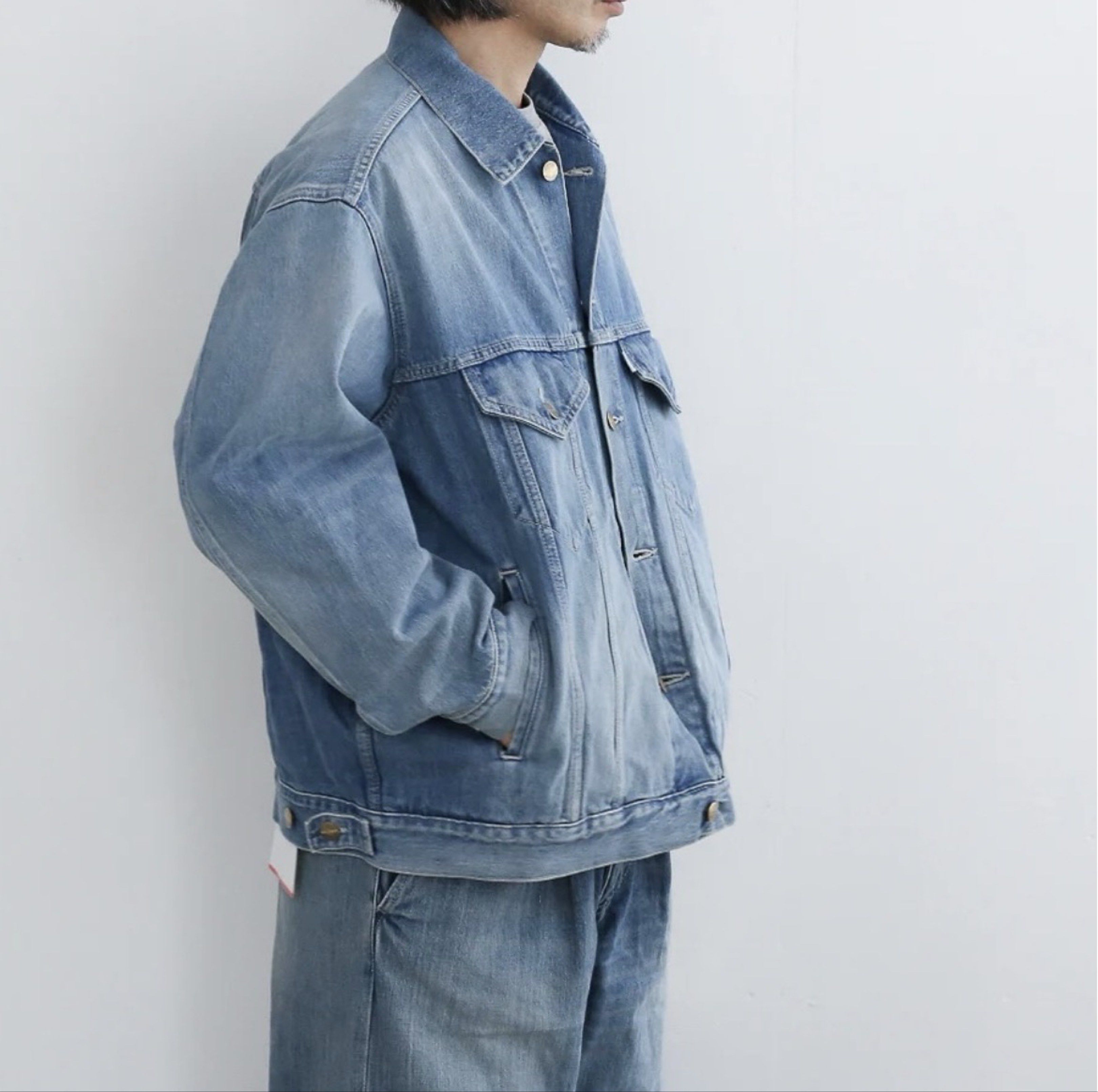 2025SS GRAPHPAPER SELVAGE DENIM TRUCKER JACKET 水洗牛仔丹寧外套 