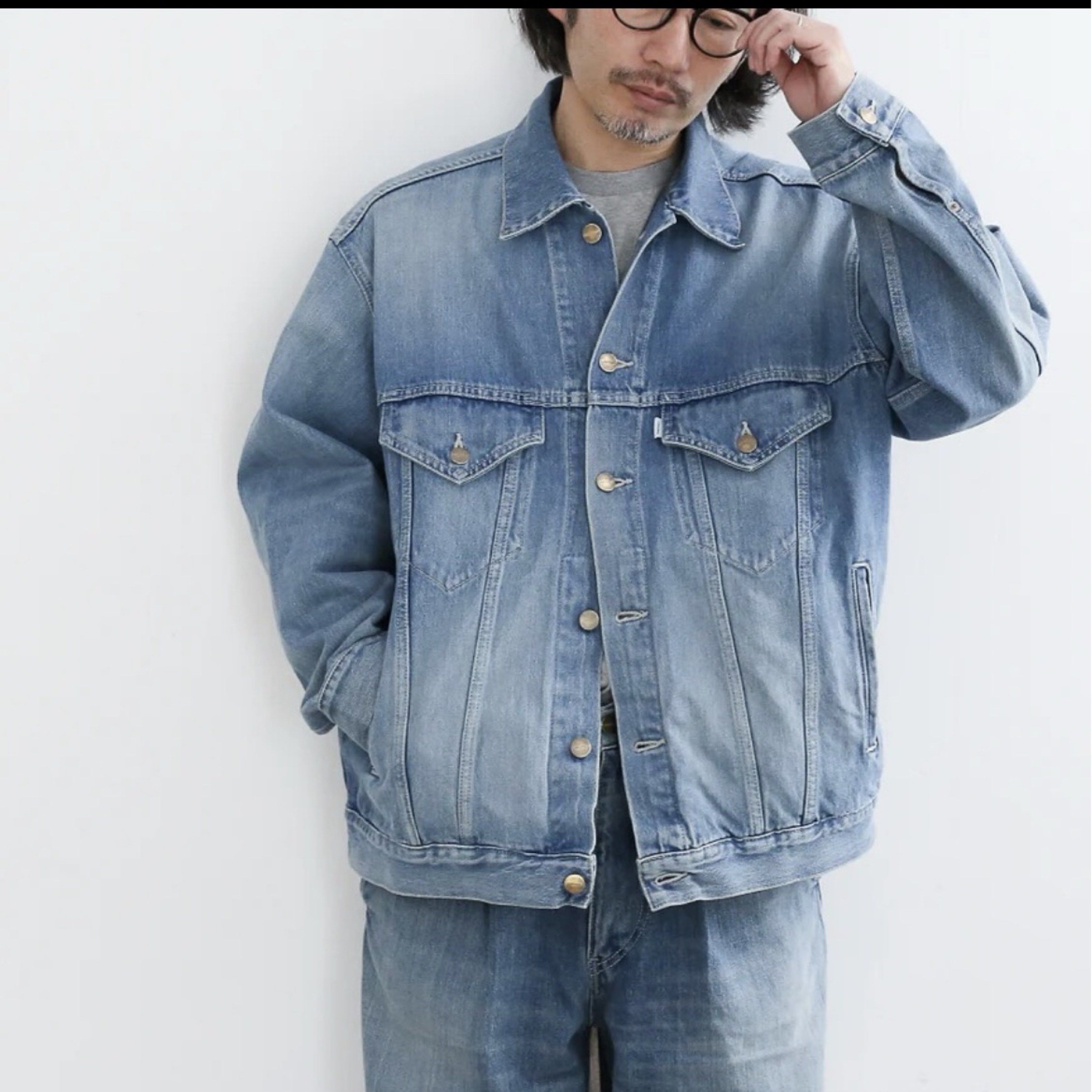 2025SS GRAPHPAPER SELVAGE DENIM TRUCKER JACKET 水洗牛仔丹寧外套