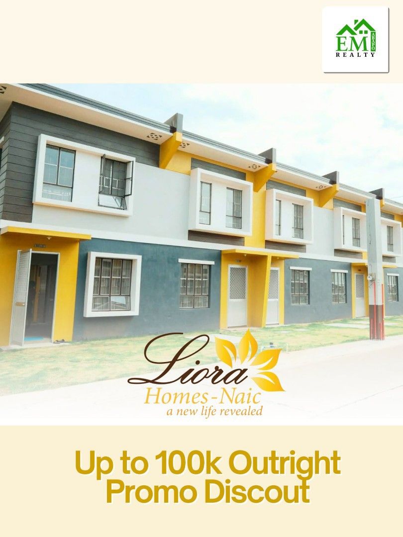 2-Storey Townhouse in Naic Cavite (Category: Townhouse) located in Bacoor. Submitted by emabapo_realty (Listing ID 1420650340, Image 2). Description: Amora 2-Storey Townhouse of Liora Homes Naic (CBDI) Lot Area: 50sqm (Inner Unit) Floor Area: 44sqm ✅️ Provision for 2 Bedrooms ✅️ 1 Toilet & Bath ✅️ Provision for 1 Car Garage Offering up to 100k Outright Promo Discount for Buyers and Free House Inclusions: ✅️ 3 Free Solar Panels ✅️ 2 Free Rainwater