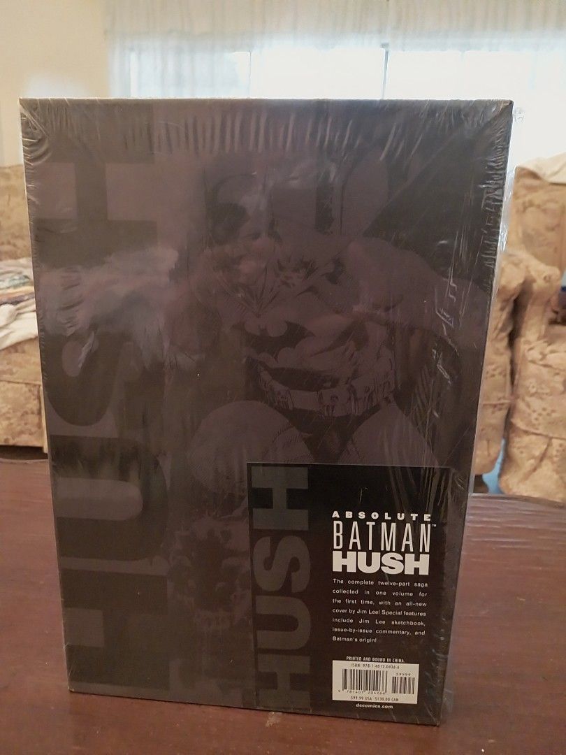ABSOLUTE BATMAN: HUSH HARDCOVER (SLIGHTLY USED) P5,550 (Category: Comics & Manga) located in Quezon City. Submitted by bad-ass.toys.and.collectibles (Listing ID 1420677321, Image 1). Description: Everything I sell here is 100% authentic. I don't sell bootlegs or fakes. For serious buyers, please read the full details of this page carefully. I will not entertain any stupid questions, which is already obvious from this picture. Message me if you're