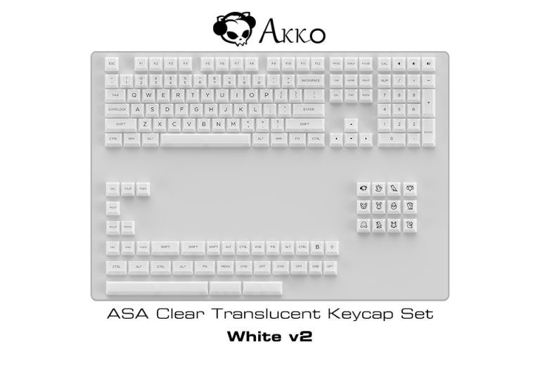 Akko ASA Clear White v2 Keycap set460057272858060802