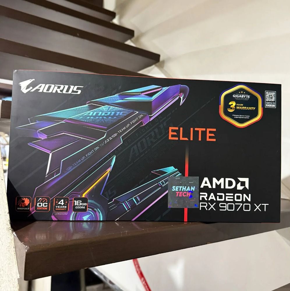 AORUS ELITE RX 9070 XT 16GB (Category: Computer Parts) located in Makati City. Submitted by toni_muceros (Listing ID 1420677231, Image 1). Description: AORUS ELITE RX 9070 XT 16GB FIRST COME FIRST SERVE BASIS - FREE SAME DAY SHIPPING TO ACCESSIBLE AREAS We take tech repair requests! PC, Tech, and Gaming essentials always available! - PM us for inquiry ✅ Always Unli-Crypto, Just PM us for the current rate. ✅ same day shipping to select areas ✅ nat