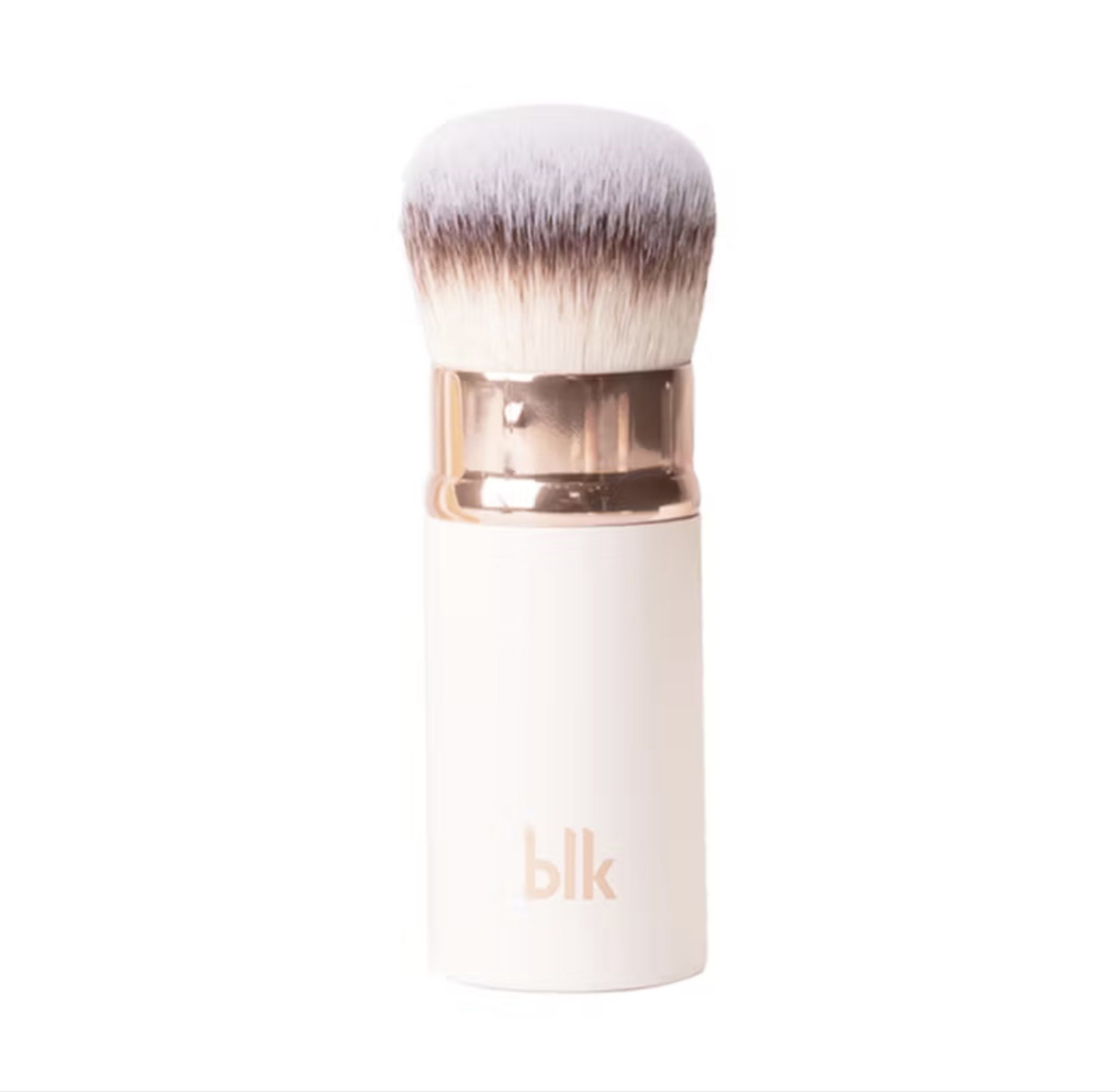 BLK Cosmetics Retractable Face Brush (Category: Makeup) located in Aroroy. Submitted by anjcbr (Listing ID 1420643782, Image 2). Description: - First and second photo are screenshots from online store - BLK Cosmetics Retractable Face Kabuki Brush - Soft, round brush head perfect for applying makeup - Comes in its original packaging - Unsealed for checking - Unused.
