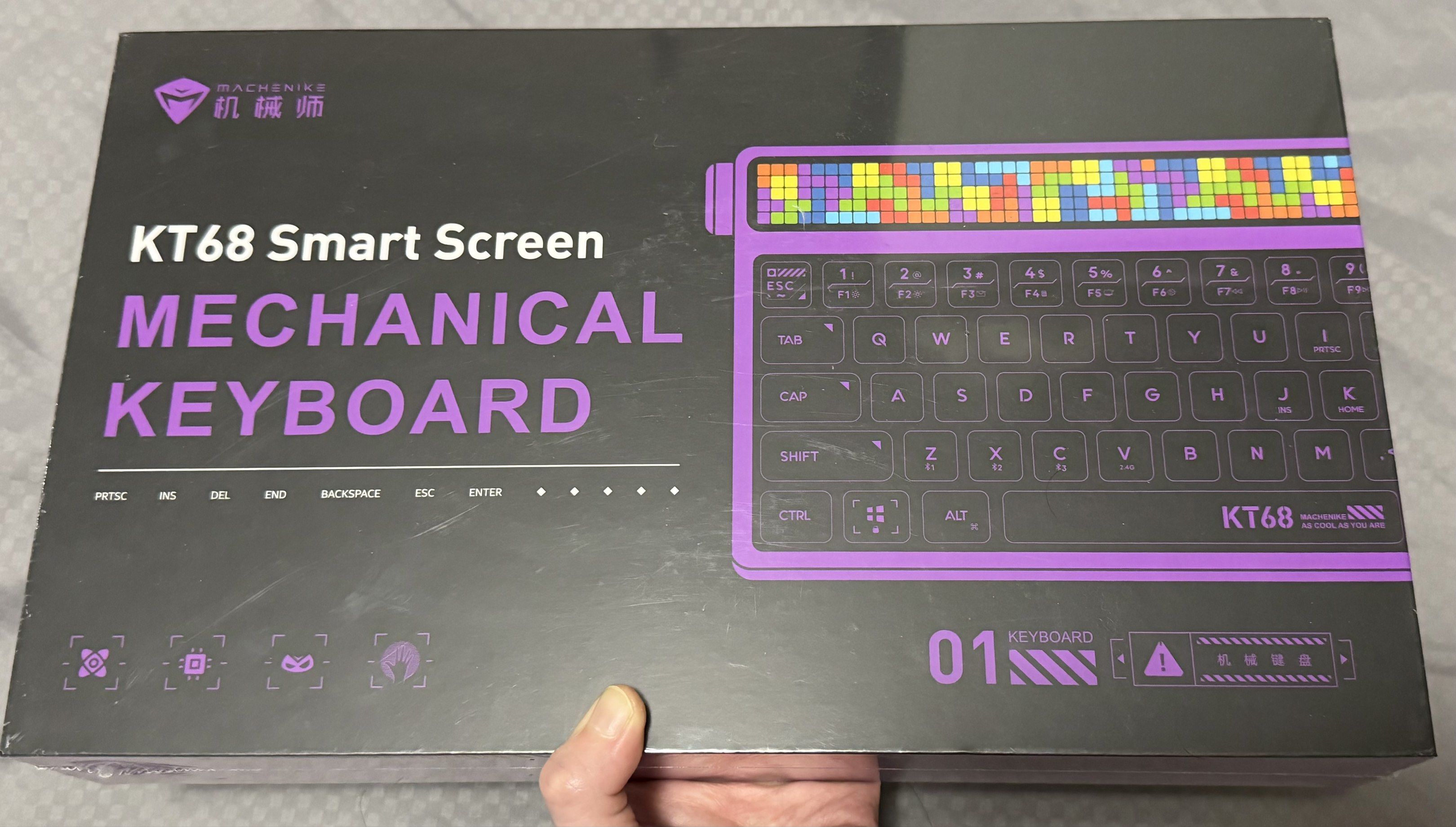 Brand New Machenike KT68 Smart Screen Mechanical Keyboard (Category: Computer Keyboard) located in Makati City. Submitted by cindiorella (Listing ID 1420732550, Image 1). Description: Brand new (sealed) Model: KT68-B68W .