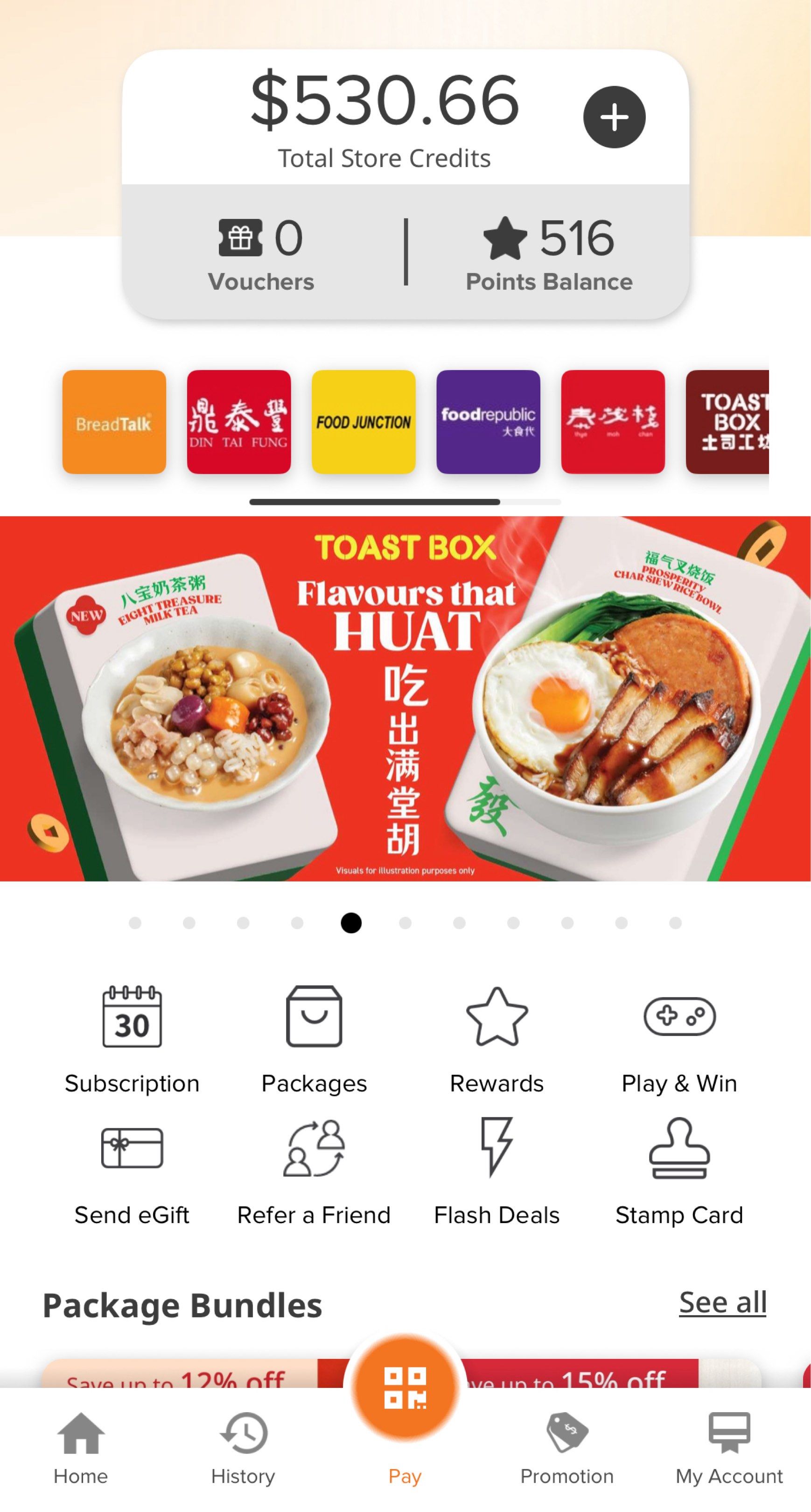 Breadtalk E-card (best rate) 26.5Sgd—> 30 breadtalk credits, Food ...
