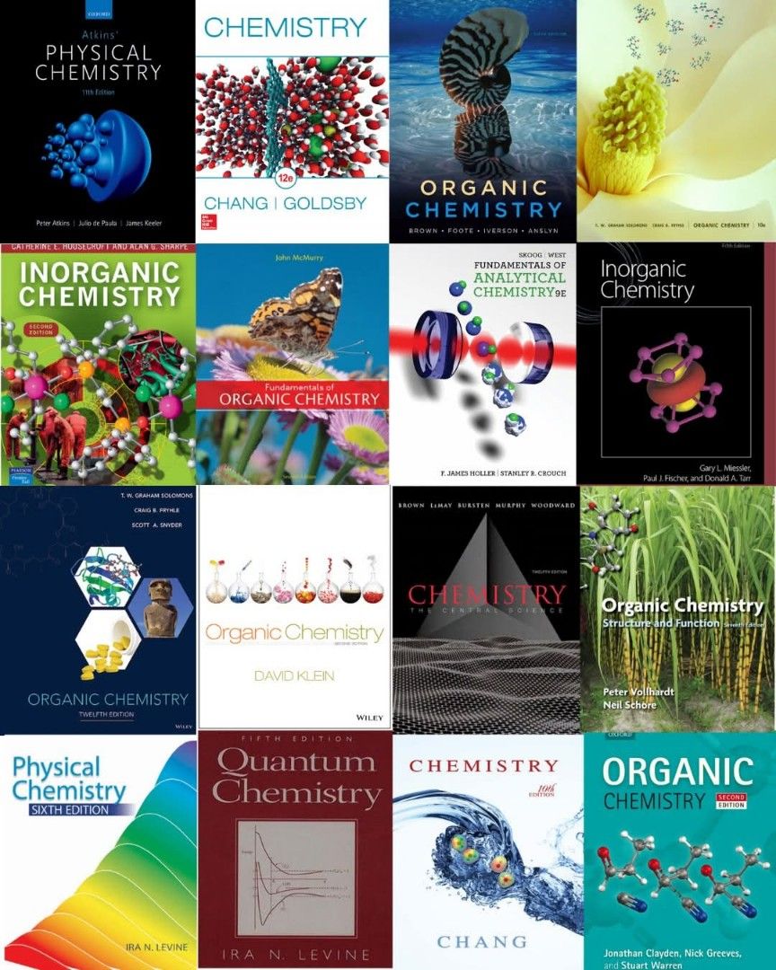 Chemistry E-Books (Category: Textbooks) located in Manila. Submitted by lilmissa11 (Listing ID 1420689616, Image 1). Description: Struggling with Chemistry? 🧪😩 Let’s turn that into an A+! Grab these Chemistry e-books for just ₱50 📚✨ - Fundamentals of Analytical Chemistry by Skoog 9th Ed - Lehninger Principles of Biochemistry by Nelson 7th Ed - Chemistry by Chang 10th Ed (with solutions manual) and 12th Ed - Chemistry The Central Science by Bro
