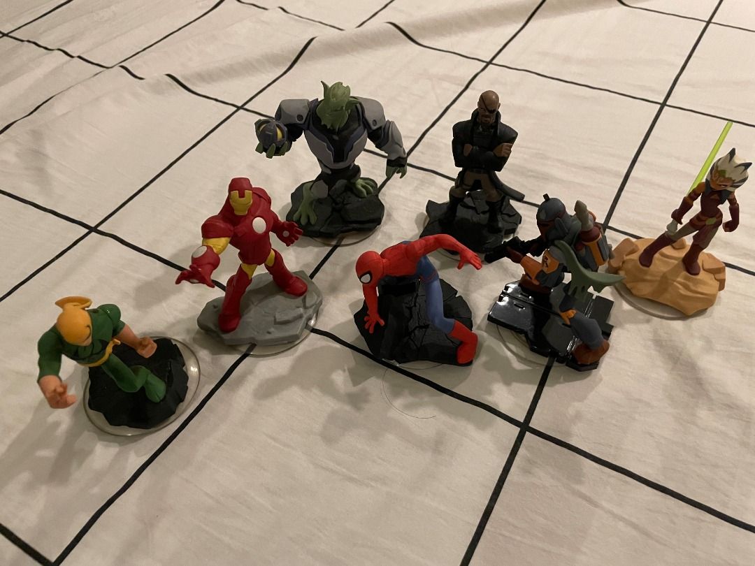 Disney Infinity Action Figures (Category: Figurines & Statues) located in Taguig. Submitted by axis3d (Listing ID 1420644172, Image 1). Description: - Disney Infinity action figures for sale! - Characters include: Iron Fist, Iron Man, Spider-Man,Nick Fury, Green Goblin, Boba Fett, and Ahsoka Tano. - Ideal for collectors and Disney Infinity fans. - Buyer will arrange for the pickup and delivery. Location is in Metro Manila. Meetup ok within BGC ar