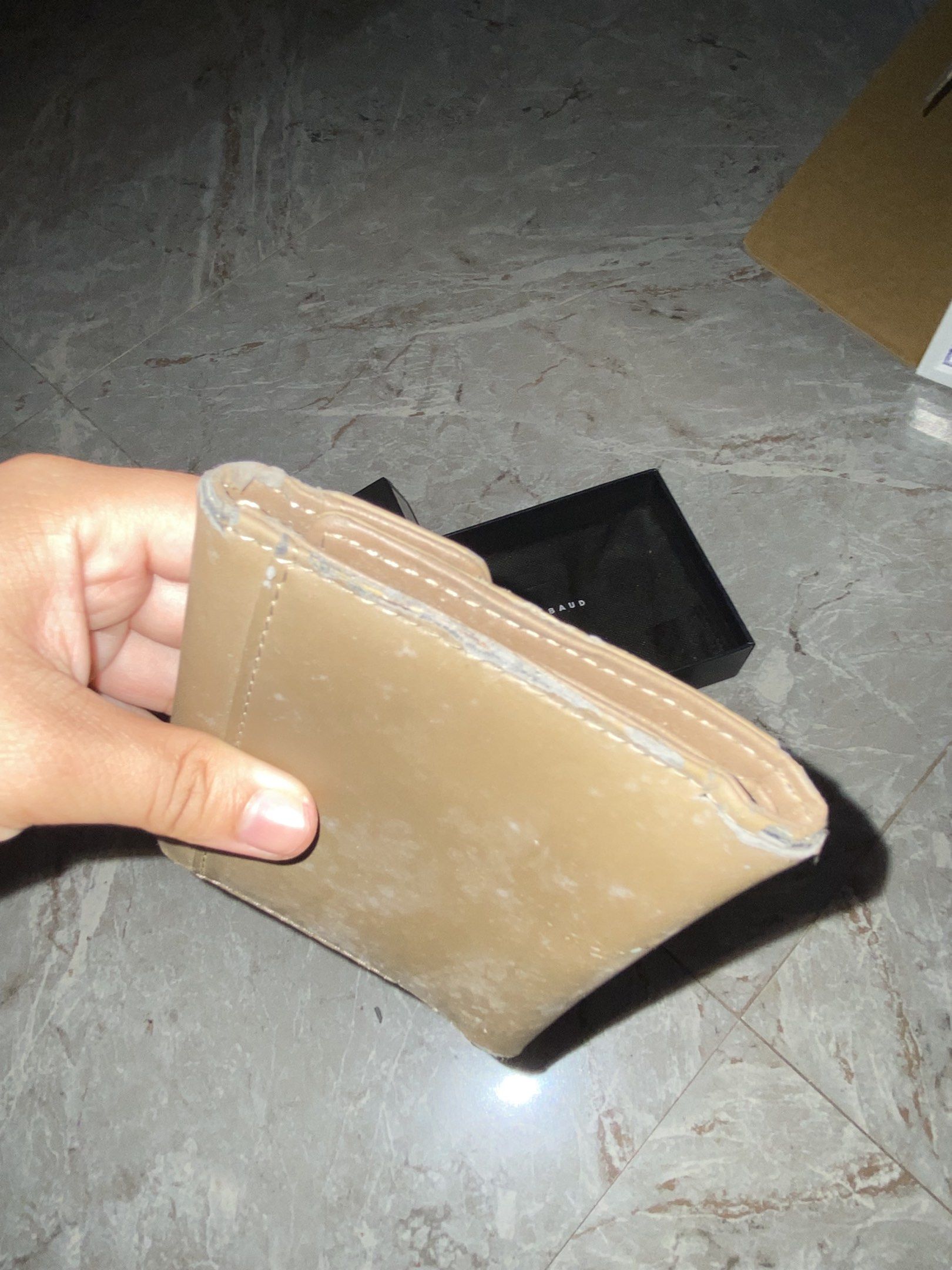 Girbaud Wallet (Category: Wallets & Card holders) located in Batangas. Submitted by dae.clutter (Listing ID 1420684152, Image 3). Description: See pics for issues, worn out due to lack of usage and weather ₱200 + sf.