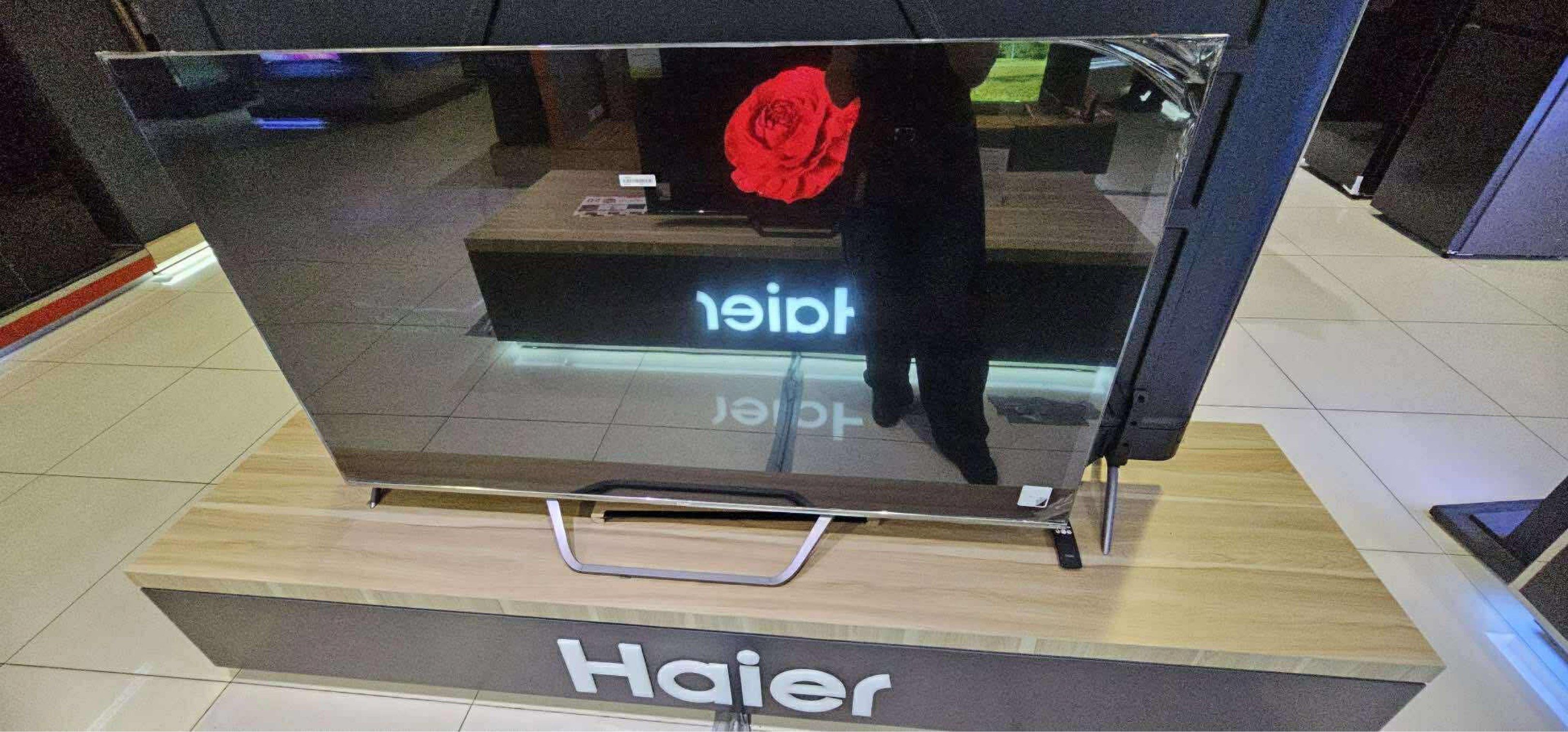 HAIER LED GOOGLE TV (Category: TV) located in Quezon City. Submitted by maryann.dimalanta (Listing ID 1420720206, Image 1). Description: HAIER LED GOOGLE TV H32K85FX -8,400 H40K68FG - 10,500 H43K85FFX - 13,157 H40K85EFX - 10,500 H50K85FUX -17,500 H55K85FUX - 19,700 H58K68UG- 21,600 H65K85FUX - 27,800 H70K85EUX - 32,500 H75K65FUX - 35,500 QLED H43S80EUX - 17,800 H50S80EUX - 21,000 H55S80EUX - 22,800 H65S80EUX - 31,900 H50S800UX - 22,700 H55S800UX-