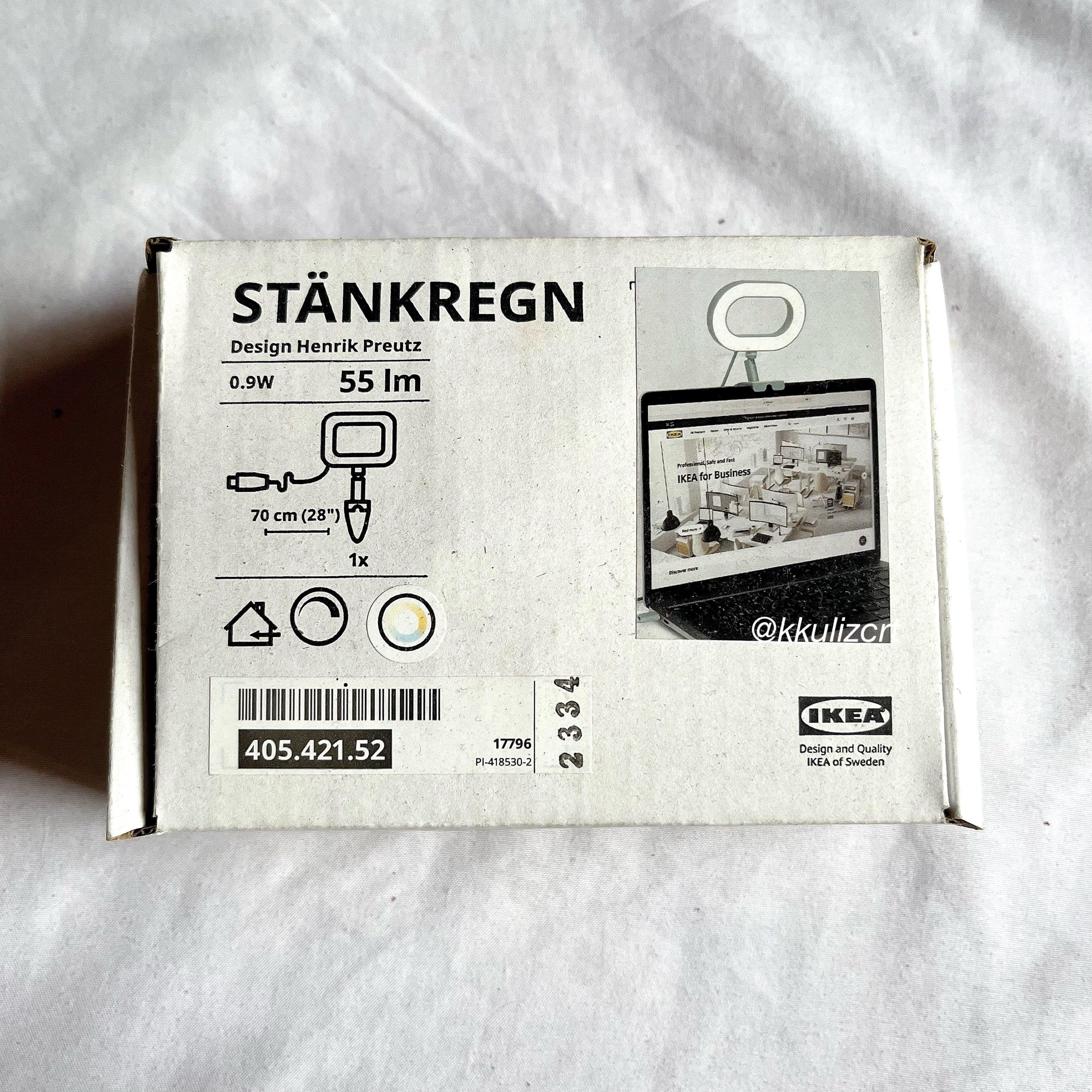 IKEA STÄNKREGN LED ring lamp dimmable turquoise for laptop work (check description) (Category: Lighting) located in Dasmarinas. Submitted by carrtfor_chaekku (Listing ID 1420692846, Image 2). Description: infos: MEASUREMENTS Cord length: 70 cm (28 “) Luminous flux: 55 Lumen Estimated life: 25000 hr Height: 19 cm (7 ½ “) Width: 12 cm (4 ¾ “) - can choose between 4 color temperatures (2700K, 3500K, 4000K, 5000K) and 3 different intensities of light