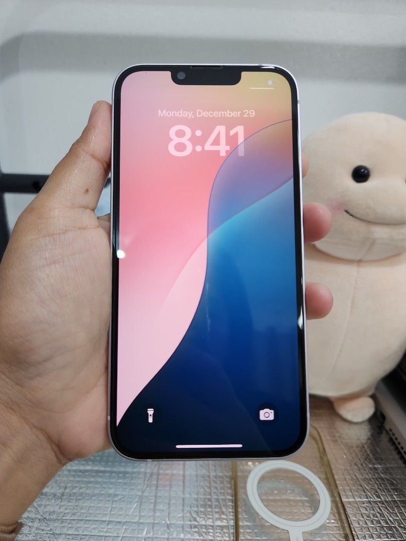 IPHONE 14 128GB 79% no issue (Category: iPhone 14 Series) located in Mandaluyong City. Submitted by cellspaceph (Listing ID 1420618884, Image 2). Description: IPHONE 14 128GB factory unlocked 79% battery health All working Any sim No issue Php17,999 ‼️ with case no swap 📍near mrt shaw .