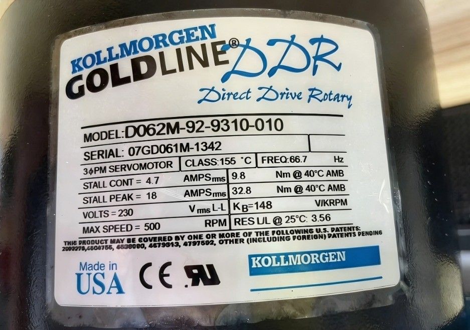 Kollmorgen Direct Drive Rotary (Category: Body Parts and Accessories) located in Manila. Submitted by electronicssupply (Listing ID 1420682103, Image 2). Description: pm for your inquiry.