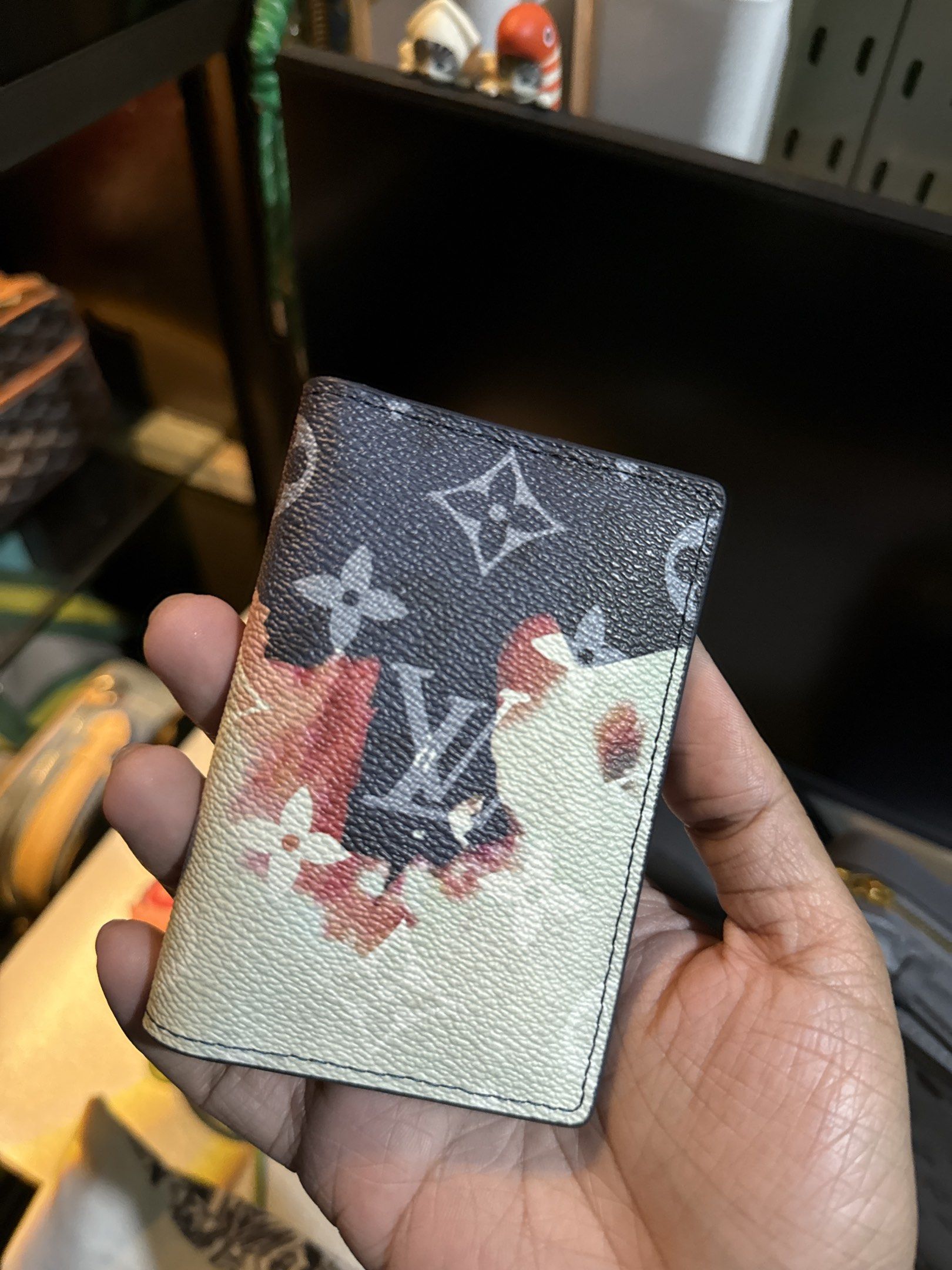 Louis Vuitton Bleach Monogram Pocket Organizer (Category: Luxury Bags & Wallets) located in Cabuyao City. Submitted by gerliecloset20243 (Listing ID 1420657693, Image 3). Description: - Louis Vuitton wallet - Features a beautiful Bleach design - Navy blue interior - Multiple card slots - Louis Vuitton Paris logo - Includes original box and dust bag - Made in France -Microchipped -No Flaws, No Cracks, No Damage (as if it is new) Just PM me for mor