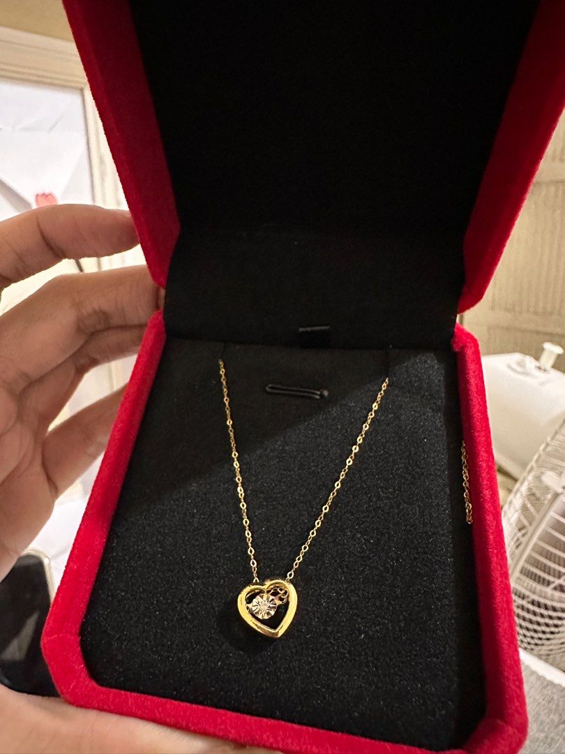 LVNA Necklace (Category: Luxury Accessories) located in Valenzuela. Submitted by allaboutthings12 (Listing ID 1420690292, Image 3). Description: #LVNAGifts GLD VIP | Golden Pendant Heart of Ivana Dancing Diamond Necklace 18kt 16-18” × 1.