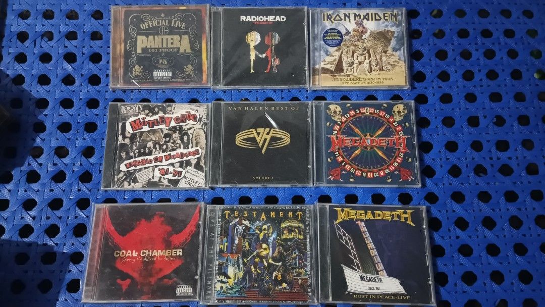 Metal and Rock Music CDs (Category: CDs & DVDs) located in Polomolok. Submitted by bhetto17 (Listing ID 1420736488, Image 1). Description: for sale my prelove cds from my collection...sale! sale! sale! for only 350 each first to pay basis pm for more details slightly negotiable all in vg+ to near mint condition plus sf sa malayo ty .