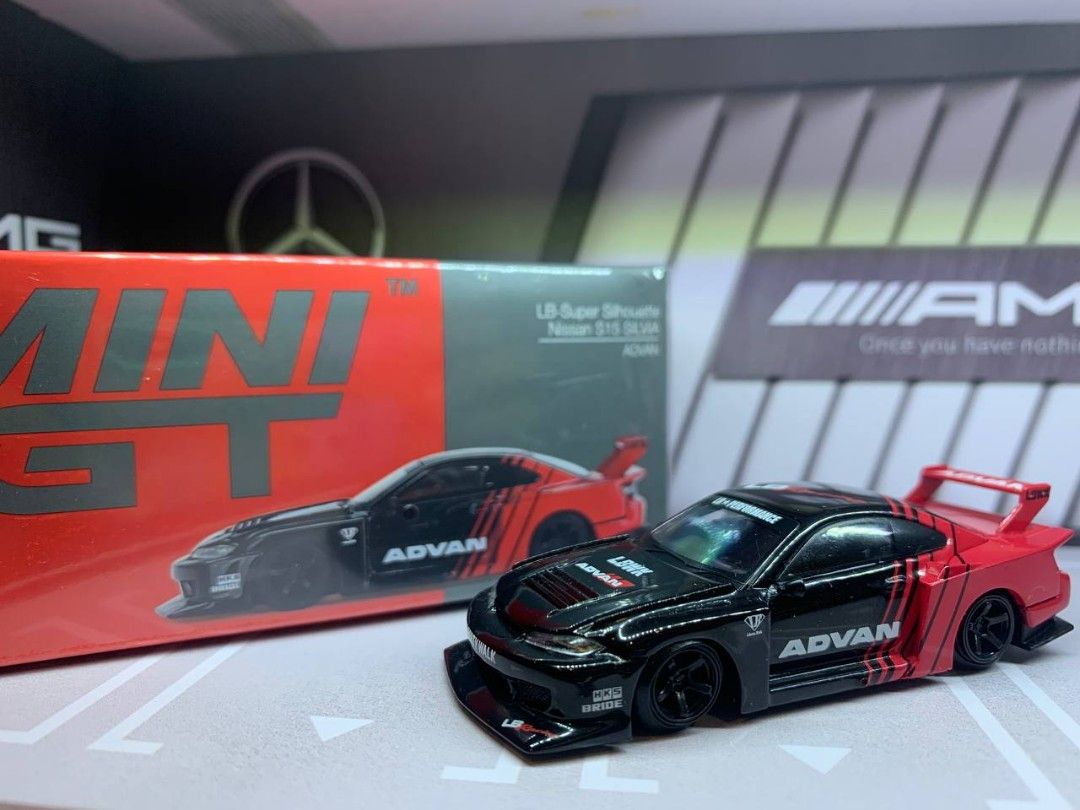 Mini GT LB Super Silhouette Nissan Silvia S15 ADVAN, Hobbies & Toys ...