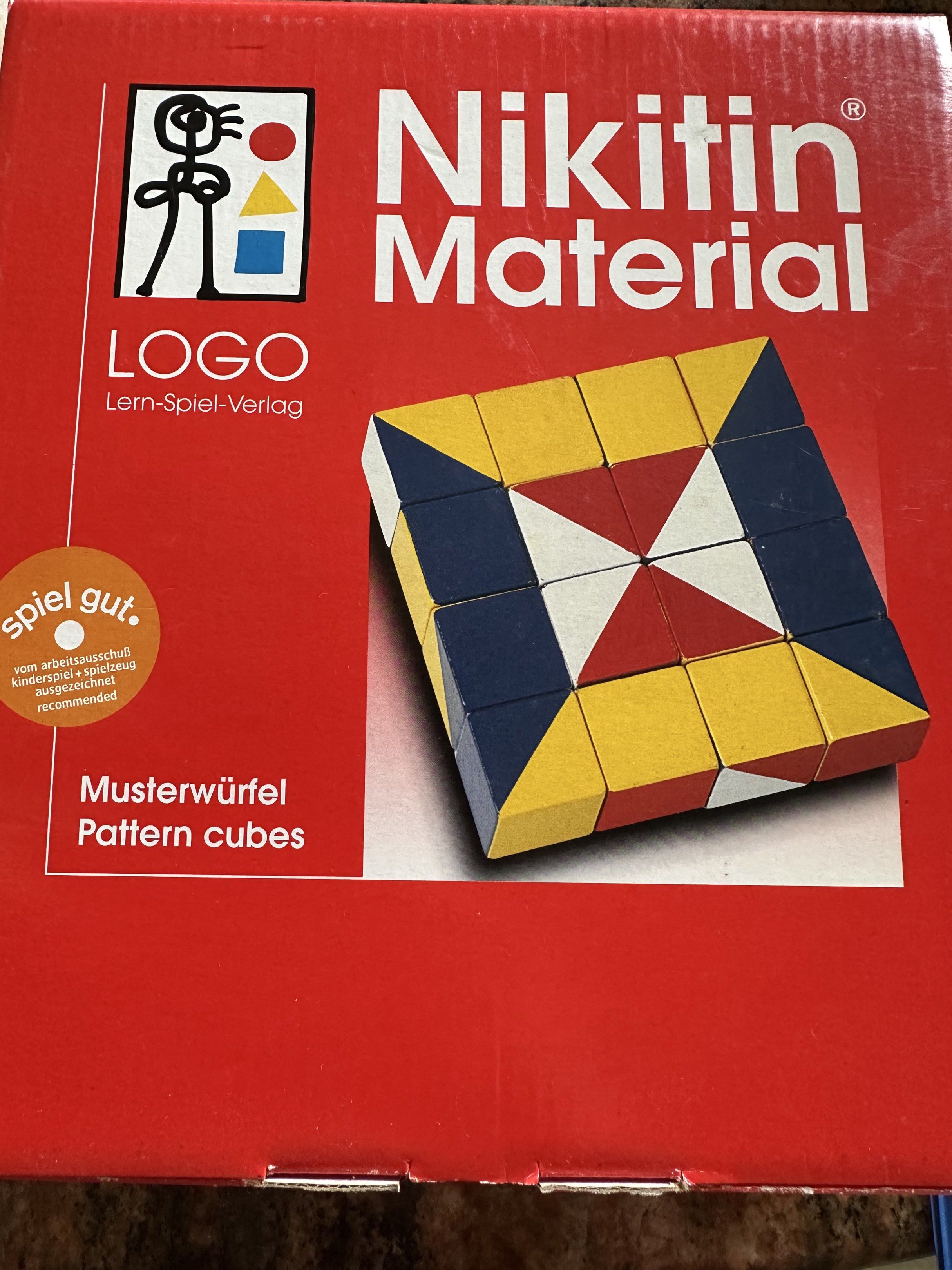 Nikitin pattern cubes (Category: Educational & Learning Toys) located in Singapore. Submitted by srh108 (Listing ID 1420601430, Image 1). Description: Very good educational toy for building patterns and training concentration Can arrange courier at the cost of the buyer .