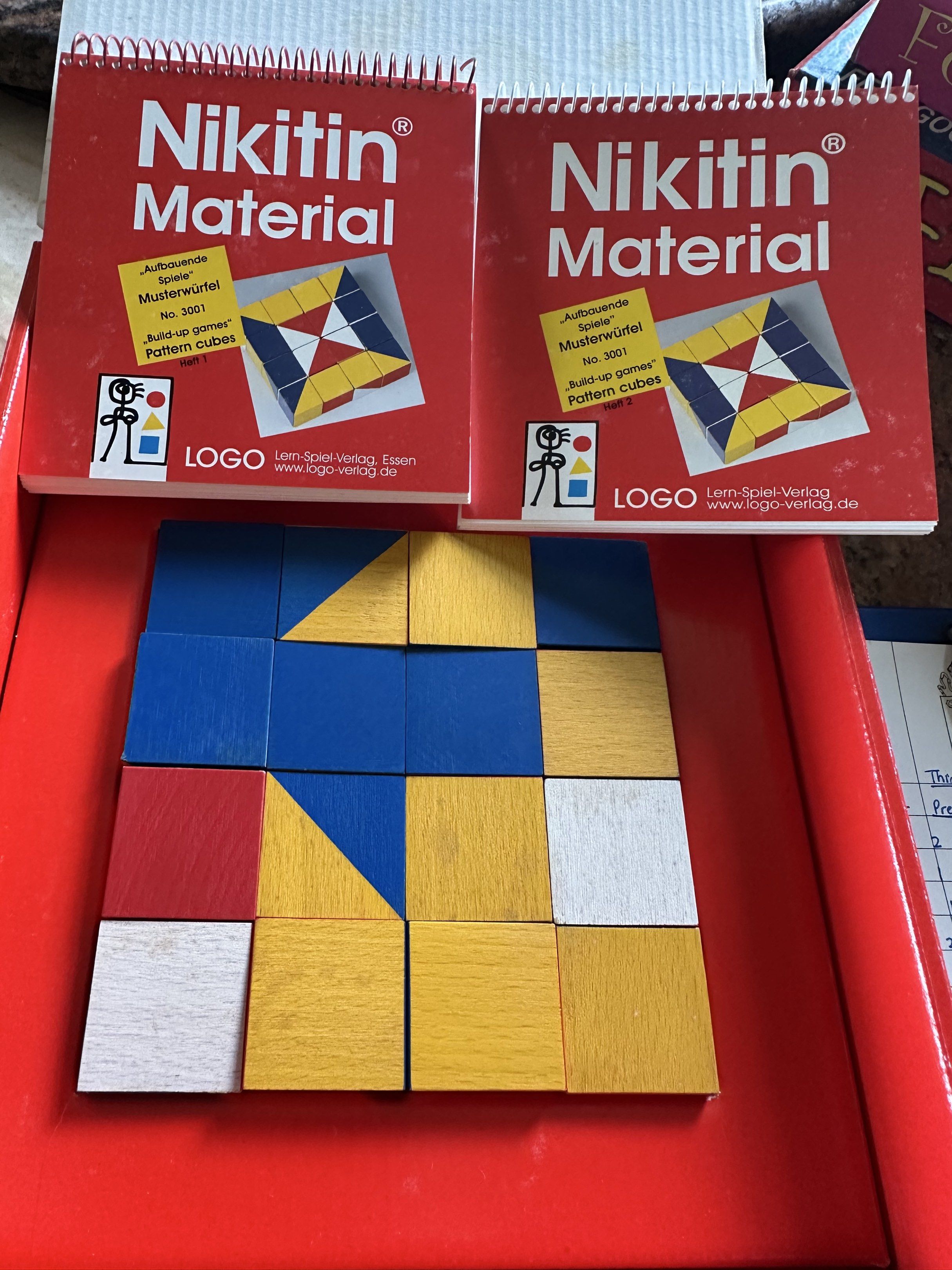 Nikitin pattern cubes (Category: Educational & Learning Toys) located in Singapore. Submitted by srh108 (Listing ID 1420601430, Image 2). Description: Very good educational toy for building patterns and training concentration Can arrange courier at the cost of the buyer .