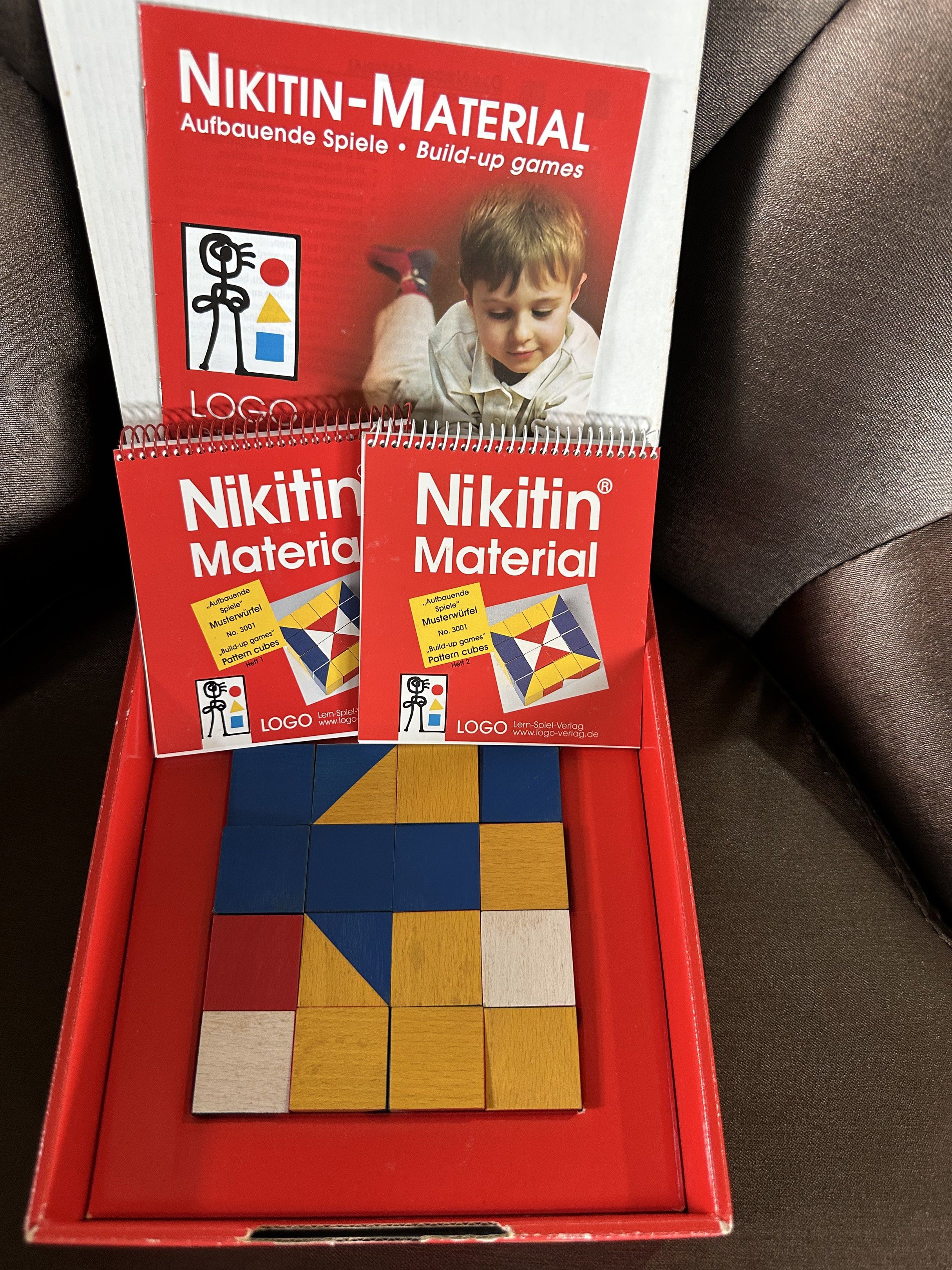 Nikitin pattern cubes (Category: Educational & Learning Toys) located in Singapore. Submitted by srh108 (Listing ID 1420601430, Image 3). Description: Very good educational toy for building patterns and training concentration Can arrange courier at the cost of the buyer .