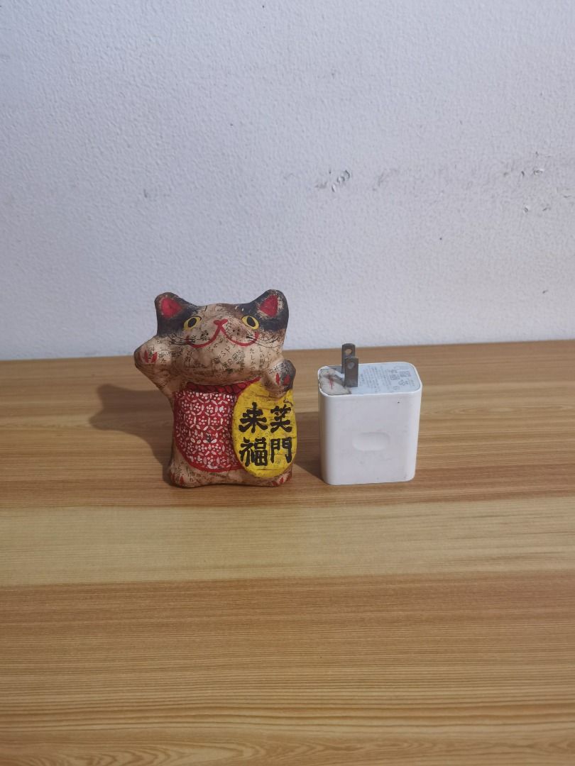 Paper Mache Maneki-Neko (Lucky Cat) (Category: Other Home Decor) located in Taguig. Submitted by kalabasza (Listing ID 1420738530, Image 2). Description: 📌 This is a preloved item. Please manage your expectation. 📌 Actual item posted. 📌 Item is in good condition. 📌 Product Color may slightly vary due to Photographic Lighting. 📌 Location: Taguig 📌 MOP: GCash. Payment first before ship. 📌 MOD: J&T, LBC, GoGo or Lalamove. 📌 DF/SF at buyer's 