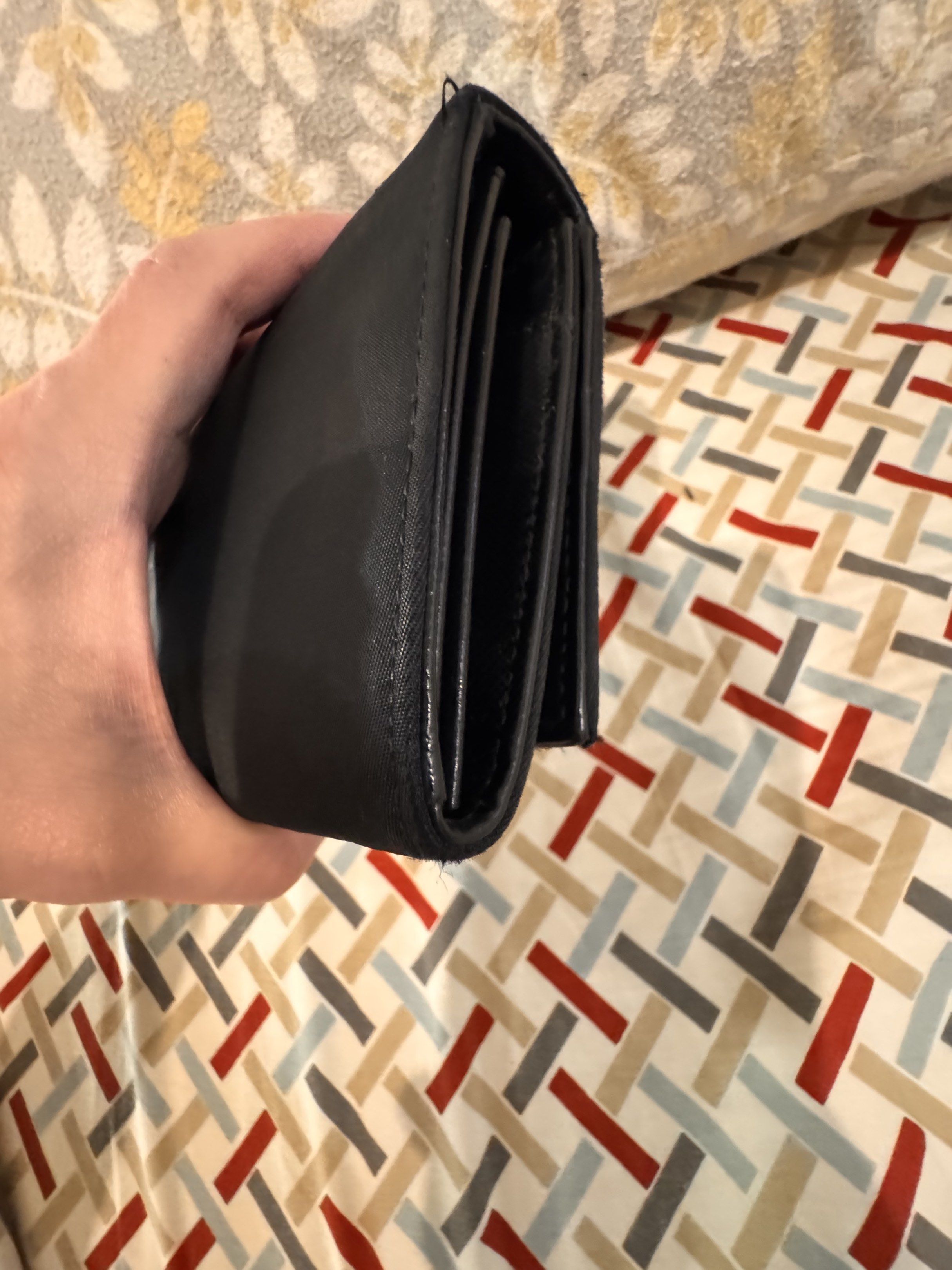 Prada long wallet (Category: Luxury Bags & Wallets) located in Quezon City. Submitted by jmako (Listing ID 1420674636, Image 2). Description: Good condition Authentic 💯 .