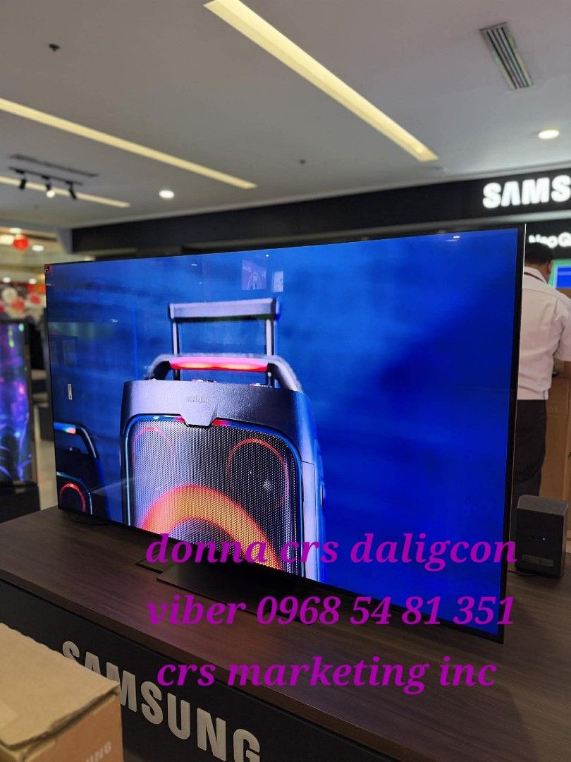 Samsung TV (Category: TV) located in Manila. Submitted by donnasagao03665 (Listing ID 1420678750, Image 3). Description: 🟫 SAMSUNG OLED TV 2025 MODEL FREE SOUNDBAR 55S95F 65S95F 77S95F 83S95F 55S85F 65S85F 🟫 QA55S95F - 80,900 / T420 QA65S95F - 101,000 / HWQ600F QA77S95F - 147,500 / Q800F QA83S95F - 217,300 / Q930F ( free installation and demo within metro manila - wall bracket not included ) QA55S85F - 59,000 / T420 QA65S85F - 78,000 / T420 PRI