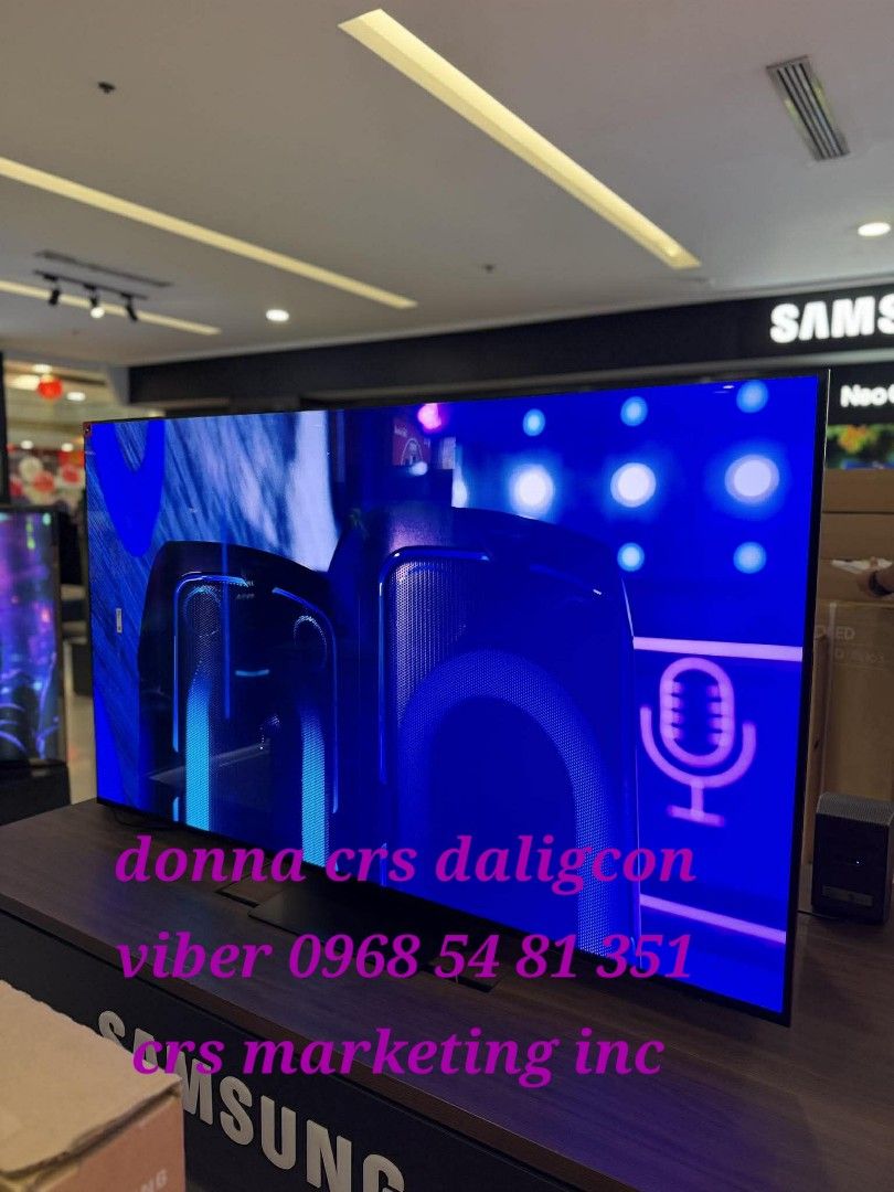 Samsung TV (Category: TV) located in Manila. Submitted by donnasagao03665 (Listing ID 1420678750, Image 1). Description: 🟫 SAMSUNG OLED TV 2025 MODEL FREE SOUNDBAR 55S95F 65S95F 77S95F 83S95F 55S85F 65S85F 🟫 QA55S95F - 80,900 / T420 QA65S95F - 101,000 / HWQ600F QA77S95F - 147,500 / Q800F QA83S95F - 217,300 / Q930F ( free installation and demo within metro manila - wall bracket not included ) QA55S85F - 59,000 / T420 QA65S85F - 78,000 / T420 PRI