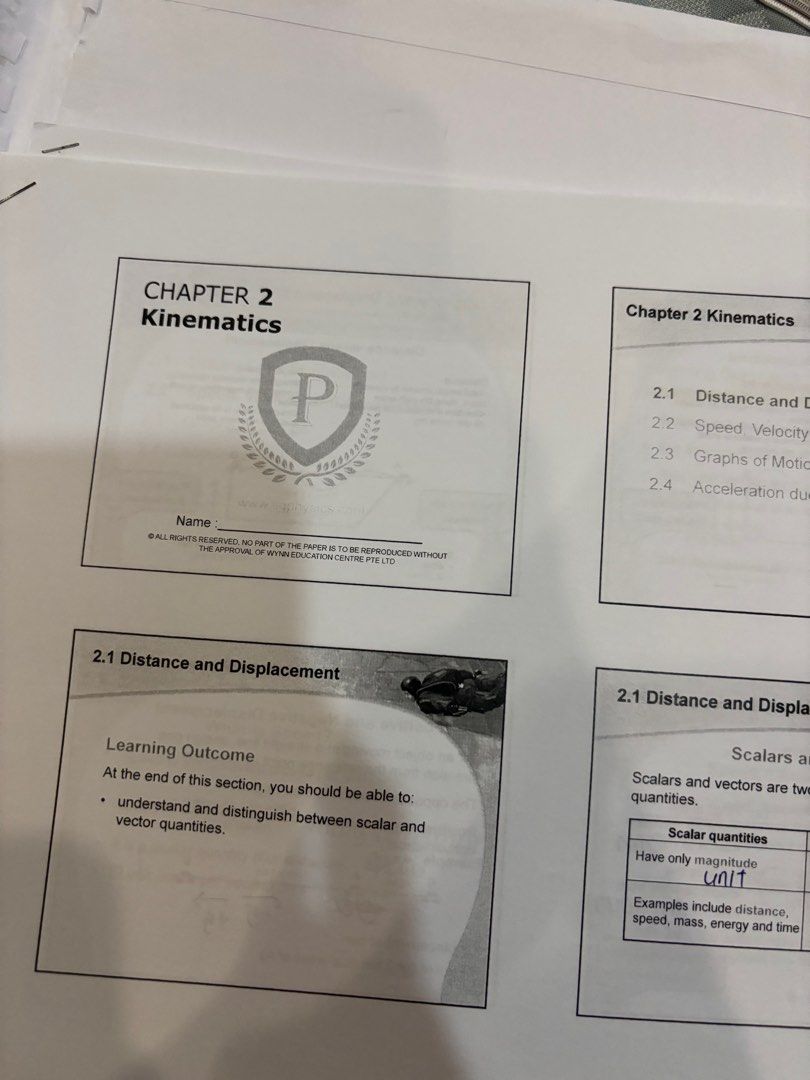 sg physics notes physics (Category: Assessment Books) located in Singapore. Submitted by preloveditemshehehe (Listing ID 1420722308, Image 5). Description: Topics include: kinematics mechanic Forces Dynamics Turning effect of forces the above comes with detailed notes, question booklets and guided questions .
