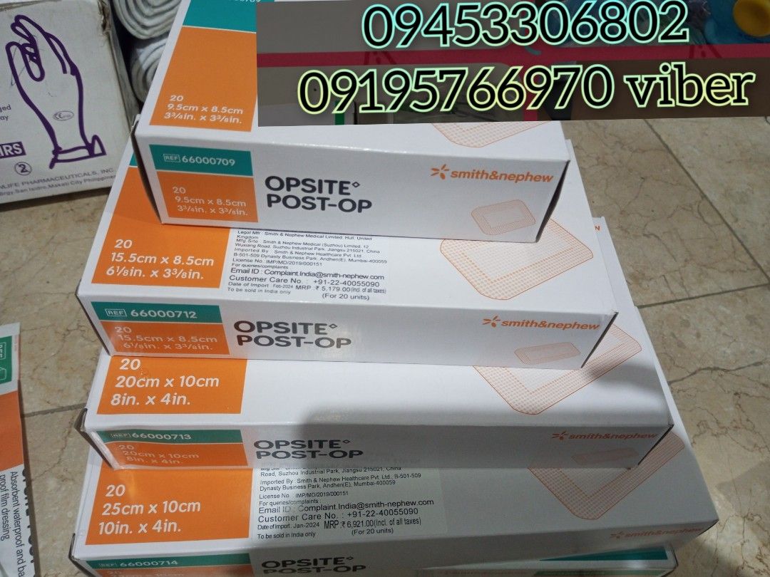 OPSITE POST-OP Wound Dressing (Category: Medical Supplies & Tools) located in Quezon City. Submitted by brightphoenix.af3fd8 (Listing ID 1420567706, Image 1). Description: "Sameday Delivery" Brandnew COD Gcash payment Pick up .