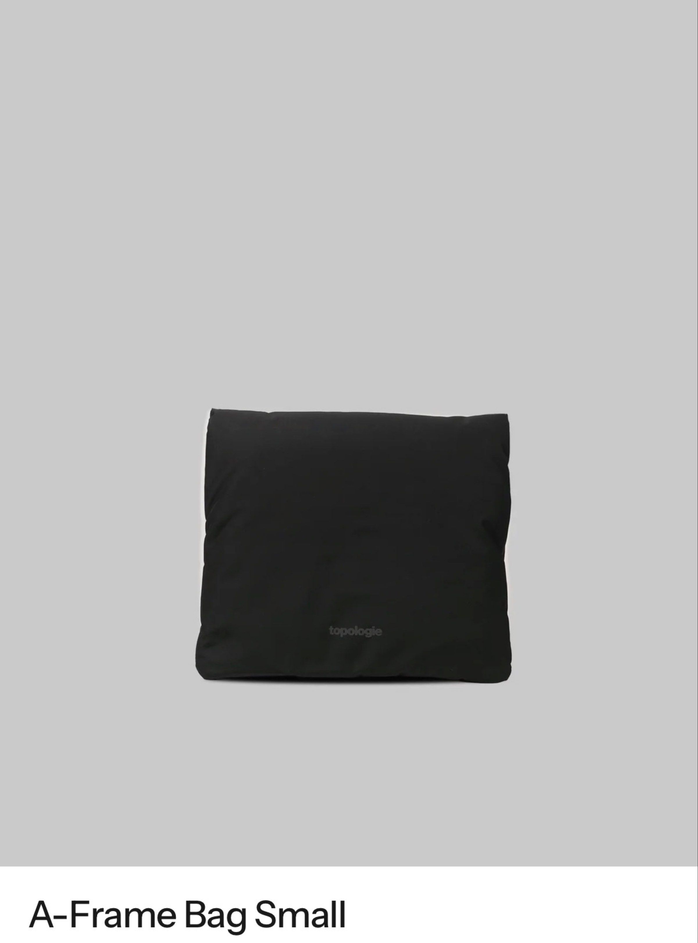 Topologie A-Frame Bag Small (Category: Cross-body Bags) located in Makati City. Submitted by gooodfind (Listing ID 1420733716, Image 2). Description: BRAND NEW, WITH TAGS Bought in HK for HKD 750 (Php 5,700) Topologie A-Frame Bag Small - Magnetic flap and zip closure to the main compartment, with a hidden front pocket, and a rear zipper pocket. - With dedicated internal compartments for small items. Dimensions: 17cm height, 17cm width, and 7cm de
