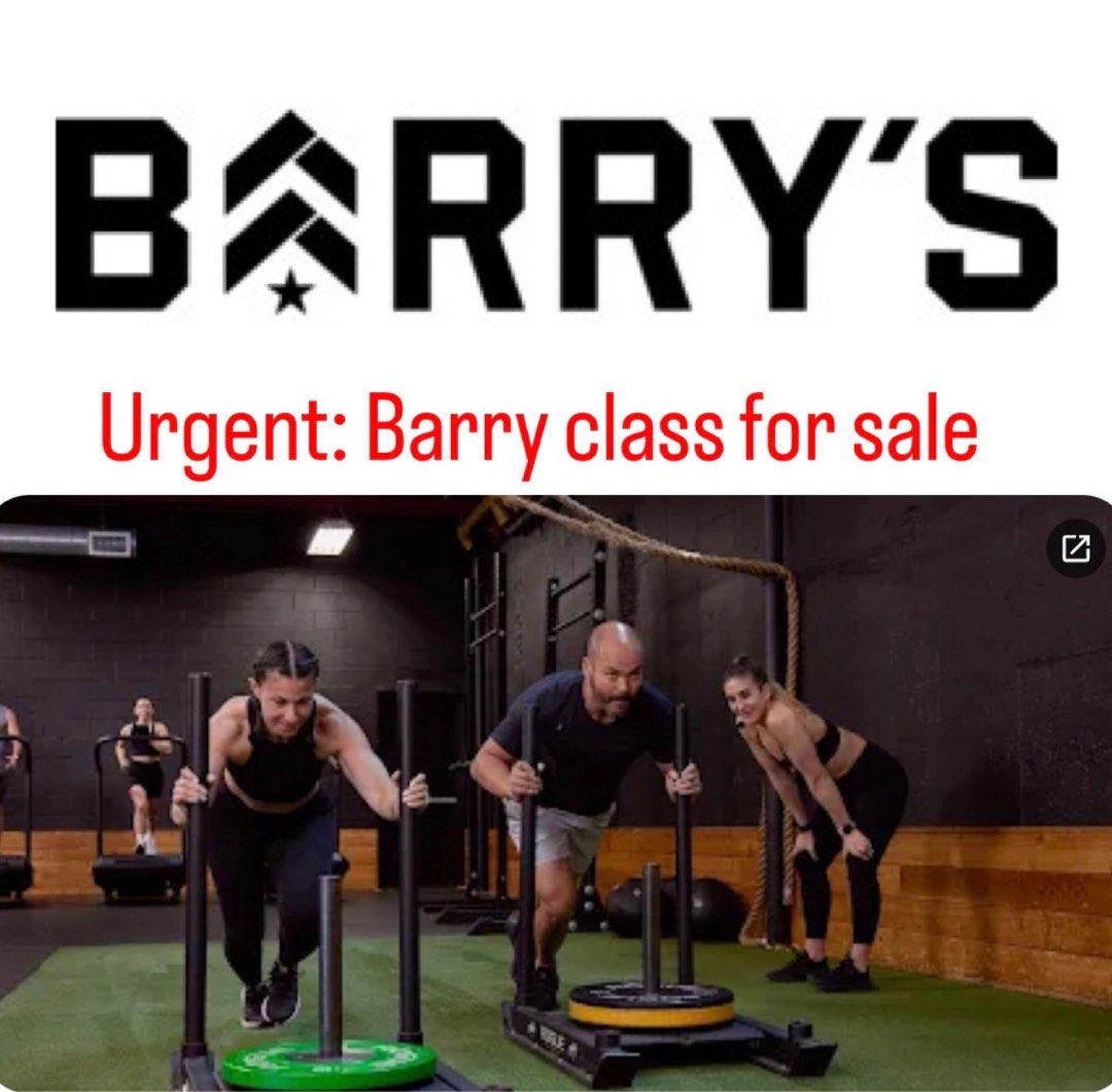 FREE Barry's Bootcamp Singapore Class to let go (2 entry ), Tickets ...