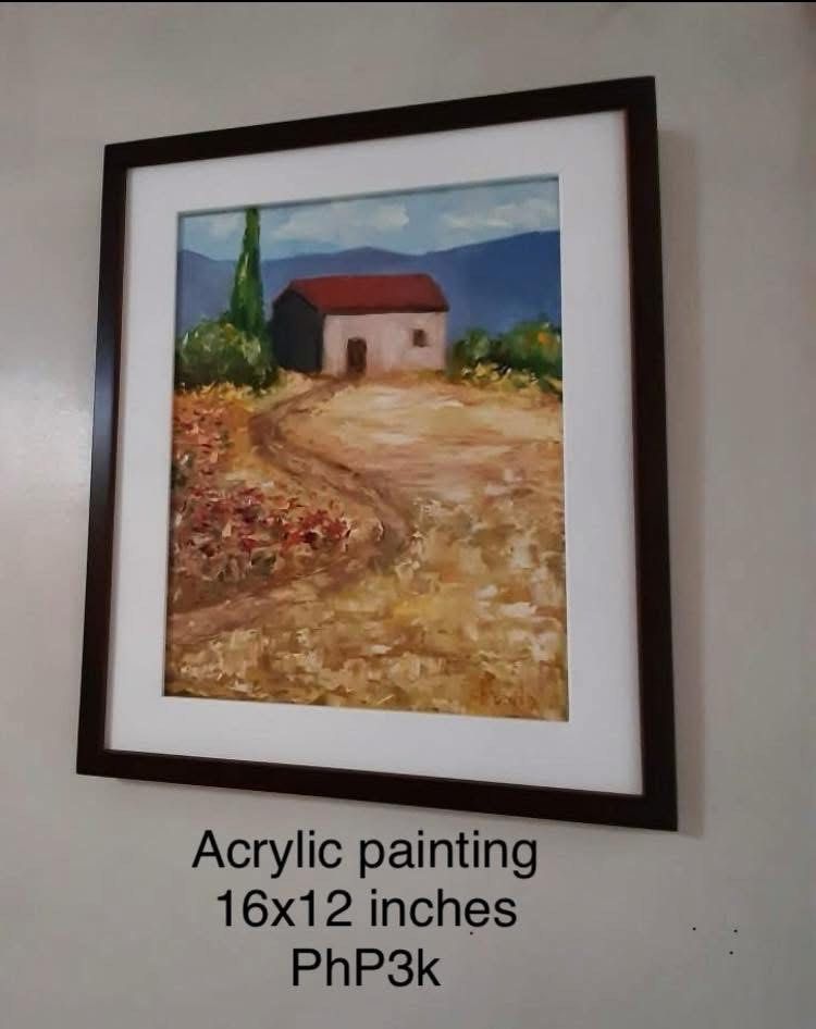 Various Artworks and Paintings (Category: Frames & Pictures) located in Paranaque City. Submitted by leipicks (Listing ID 1420620530, Image 2). Description: Acrylic and watercolor paintings I bought from different artists a few years ago. All in great condition. Prices and measurements in the photos. Negotiable you may send your offer for any of them. Measurements refer to the actual artwork, excluding the frame. Pick up from Paranaque. Update: B
