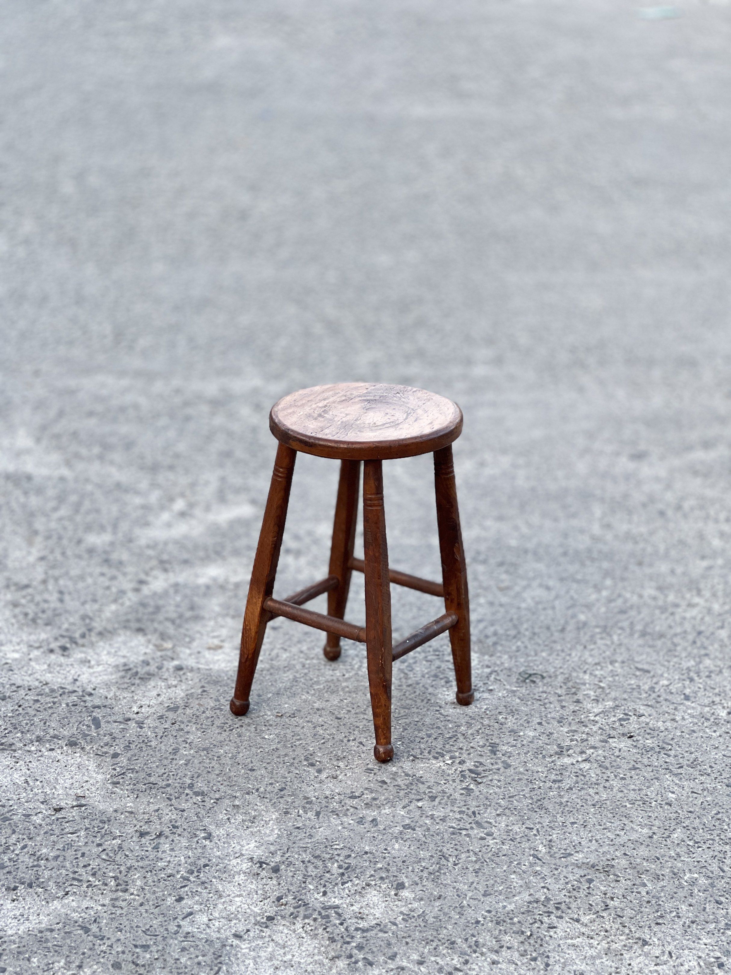 Vintage Style Solid Wood Stool (Category: Chairs) located in Bulacan. Submitted by rock_off.thriftshop.ph (Listing ID 1420613844, Image 2). Description: .