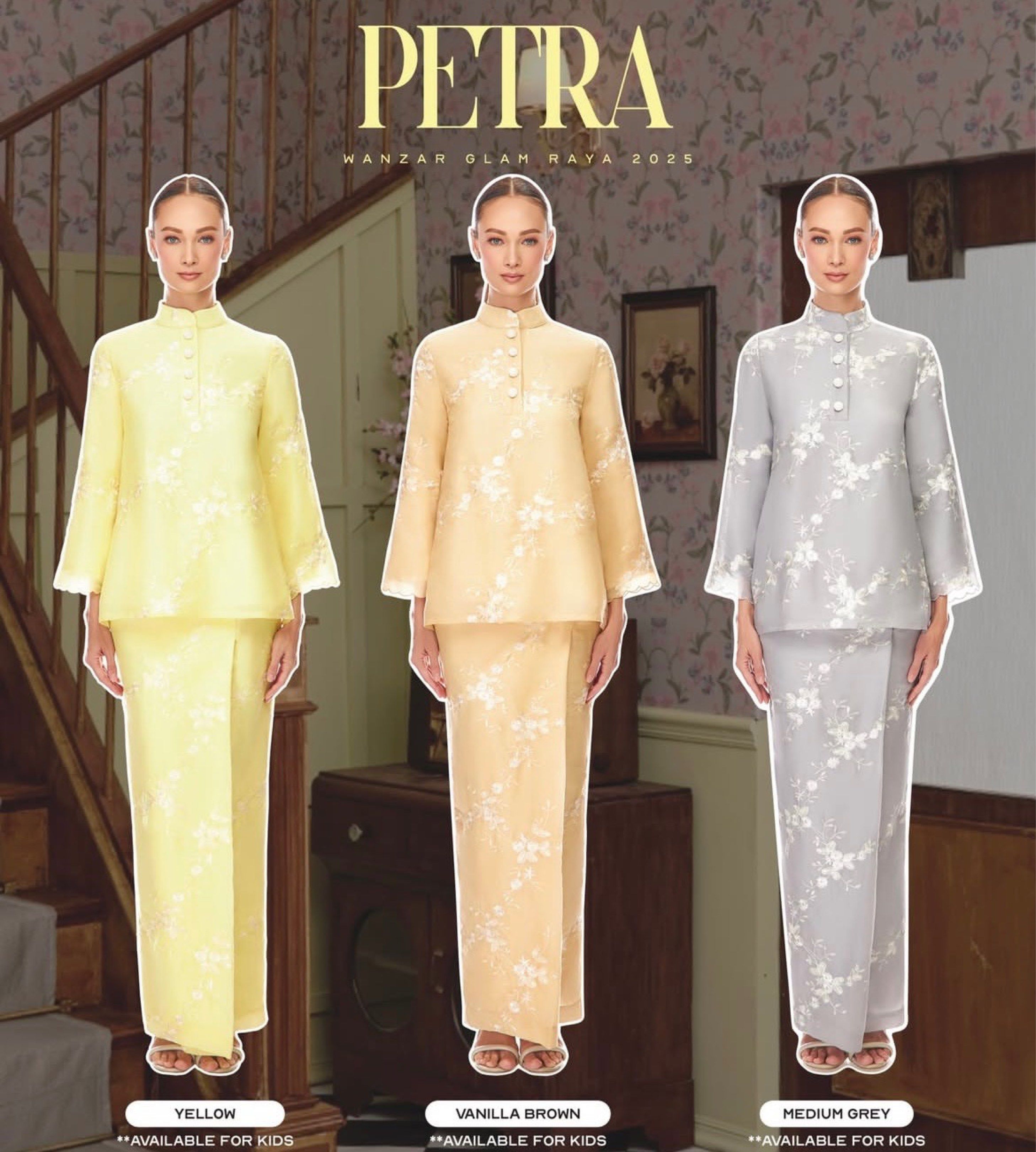 WANZAR Petra Kurung in Yellow (Category: Baju Kurung & sets) located in Sepang. Submitted by mimo.thriftshop (Listing ID 1420594035, Image 3). Description: Wanzar Petra kurung Yellow Size S Condition 10/10 Pakai sekali hari raya sahaja Rm 250 (Rm 319) can nego.