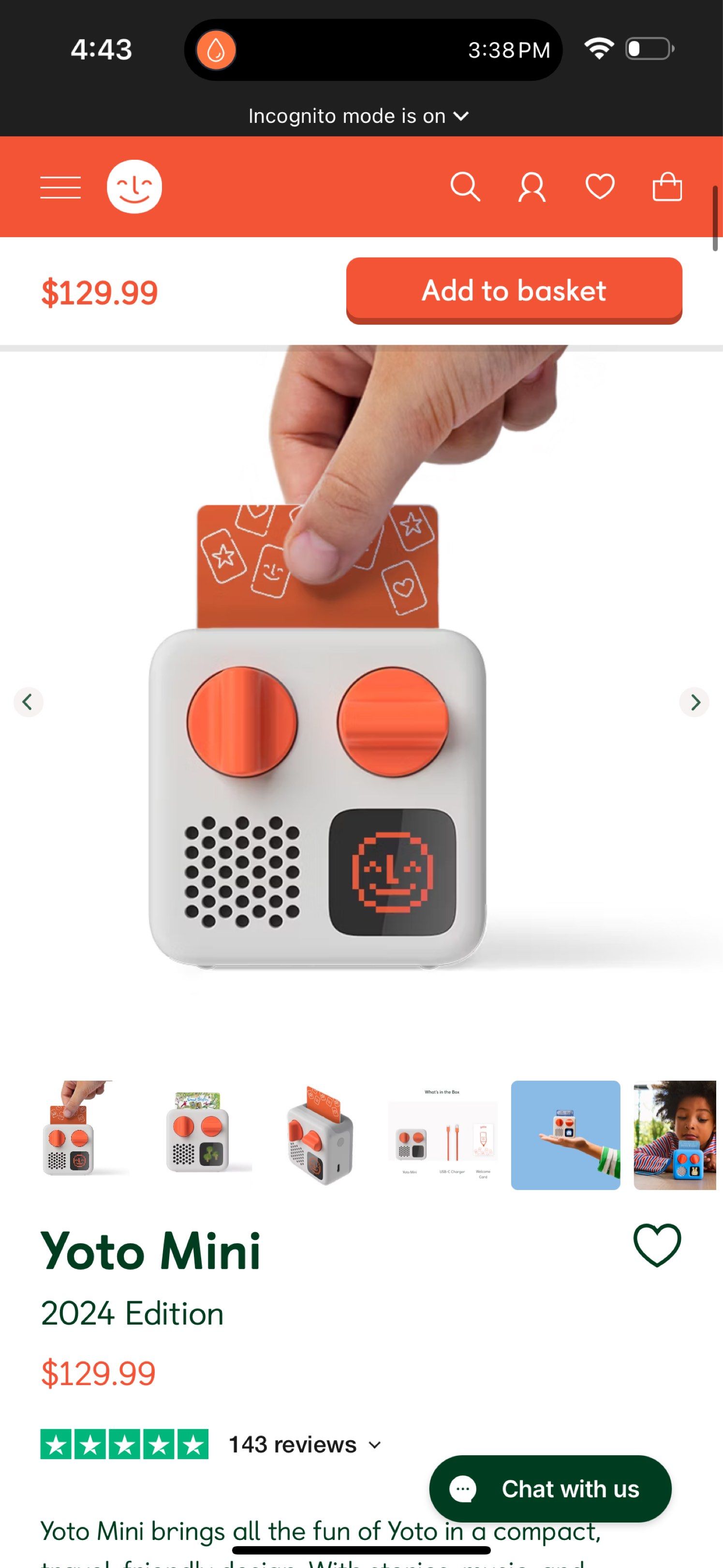Yoto Mini 2024 Edition65561360355458113