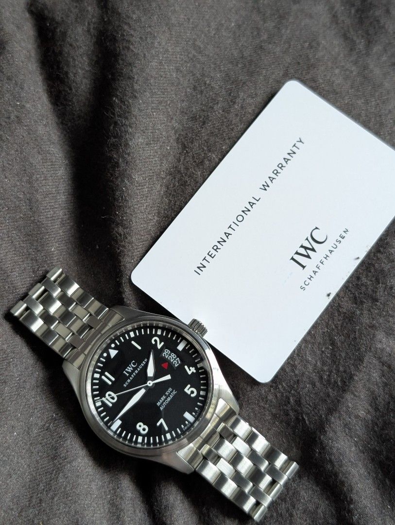 2017 IWC Mark XVII (Category: Luxury Watches) located in Quezon City. Submitted by timeandscents (Listing ID 1424025592, Image 3). Description: 2017 IWC Mark XVII Price: 162,000 only ▪️Reference: IW326504 ▪️Year: 2017 ▪️Size: 41mm ▪️Inclusions: With IWC Guarantee Card ▪️Condition: 9.5/10 Location: Quezon City.