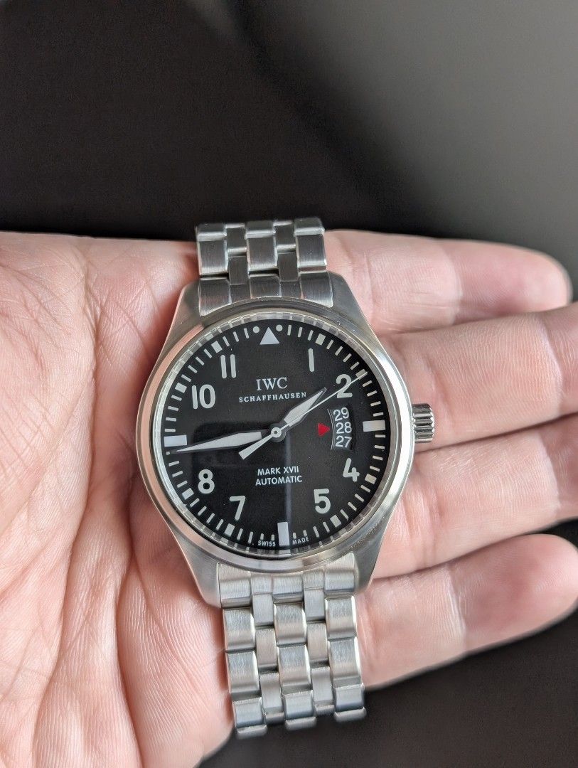 2017 IWC Mark XVII (Category: Luxury Watches) located in Quezon City. Submitted by timeandscents (Listing ID 1424025592, Image 1). Description: 2017 IWC Mark XVII Price: 162,000 only ▪️Reference: IW326504 ▪️Year: 2017 ▪️Size: 41mm ▪️Inclusions: With IWC Guarantee Card ▪️Condition: 9.5/10 Location: Quezon City.