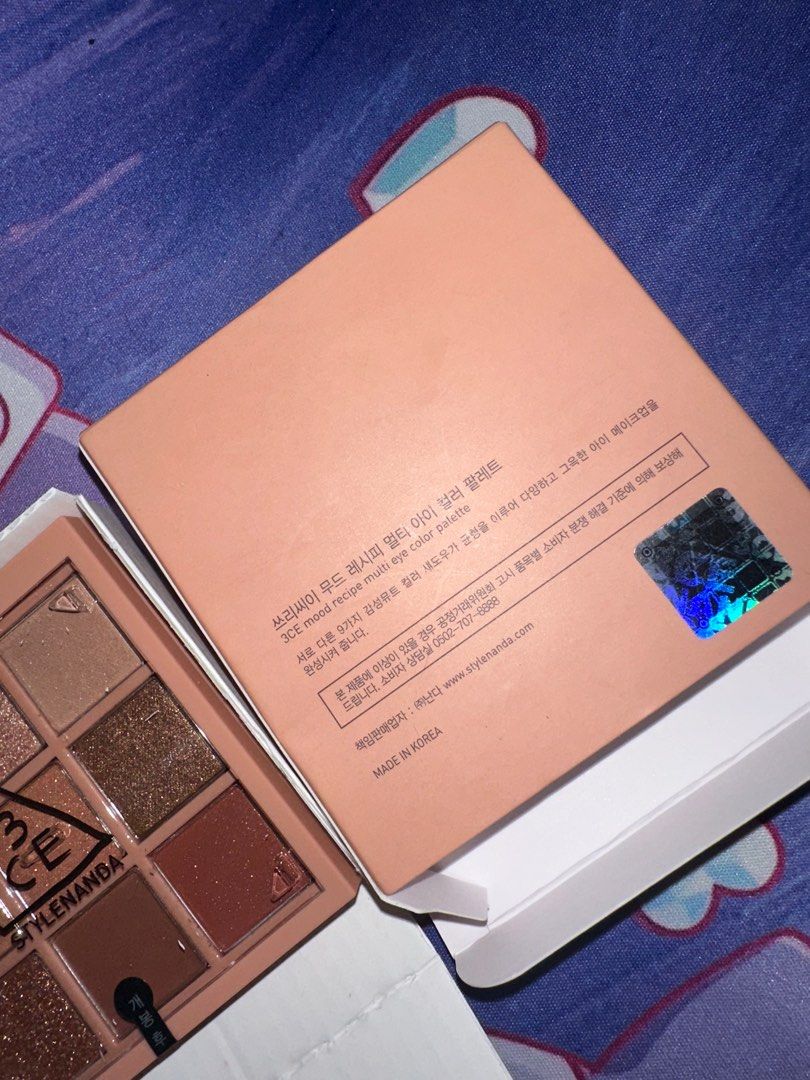 3CE Mood Recipe Multi Eye Color Palette, Beauty & Personal Care, Face ...