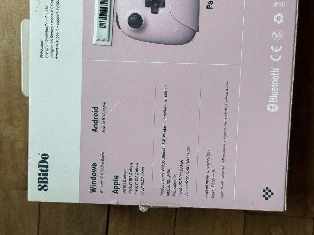8BitDo (Pink Sold - White Available) (Category: Controllers) located in Quezon City. Submitted by aa_shinobi (Listing ID 1423991425, Image 3). Description: PINK SOLD, WHITE AVAILABLE 3200 for both controllers with charging dock. Barely used. Bought from DataBlitz Windows (Windows 10 1903&above) Android (Android 9.0 & above) Apple (ips 16.3 & above; macos 13.2 & above; tvos 16.3 &above) see Connectivity: 2.4G / Wired USB RFS: decluttering.