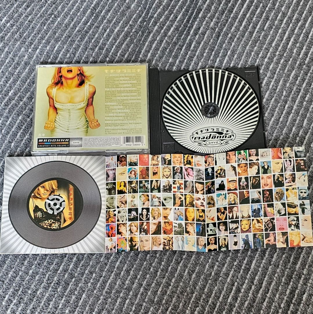 🌟 🇸🇬 [CD Compilation] Madonna - GHV2 (Greatest Hits Volume 2) (Category: CDs & DVDs) located in Singapore. Submitted by strangecell (Listing ID 1423976454, Image 3). Description: Many more Various Genres: https://www.carousell.sg/p/1253907759 DJ/EDM/Dance: https://carousell.com/p/1035784902 Easy Listening/Lounge/Jazz/Funk/Soul/Chill-out: https://carousell.com/p/1028943398 *********************************** Self-collect at Area Serangoon Centr