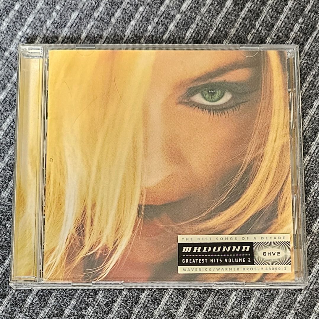 🌟 🇸🇬 [CD Compilation] Madonna - GHV2 (Greatest Hits Volume 2) (Category: CDs & DVDs) located in Singapore. Submitted by strangecell (Listing ID 1423976454, Image 1). Description: Many more Various Genres: https://www.carousell.sg/p/1253907759 DJ/EDM/Dance: https://carousell.com/p/1035784902 Easy Listening/Lounge/Jazz/Funk/Soul/Chill-out: https://carousell.com/p/1028943398 *********************************** Self-collect at Area Serangoon Centr