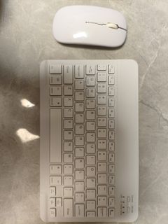 Wireless Keyboard and Mouse Set Compatible with Any Tablet