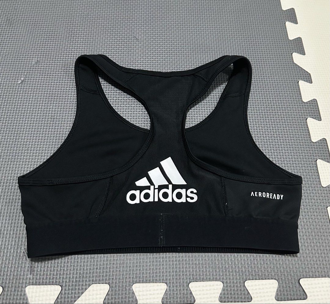 Adidas Sports Bra - Black (Category: Activewear) located in Malabon City. Submitted by crayoncedie (Listing ID 1424112902, Image 1). Description: - Adidas black sports bra - Features the Adidas logo at the back - Aeroready technology for comfort - Racerback design - Wide band for support - Made of stretchy athletic fabric - No pads/padslot - XS to Small - Cut tag.