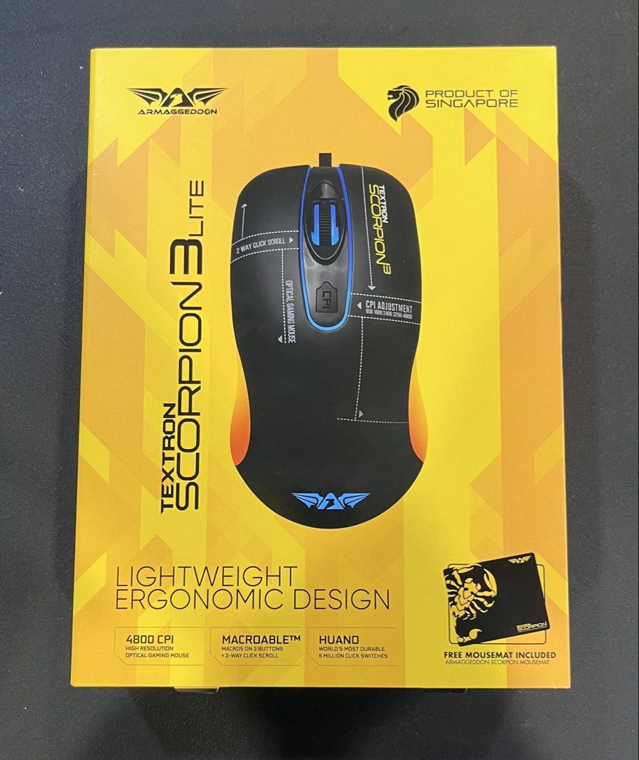 Armaggeddon Textron Scorpion 3 Lite Gaming Mouse490698438219540480