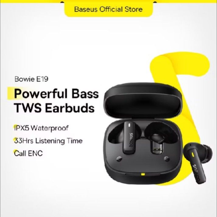 Baseus Bowie E19 TWS Earbuds - Powerful Bass