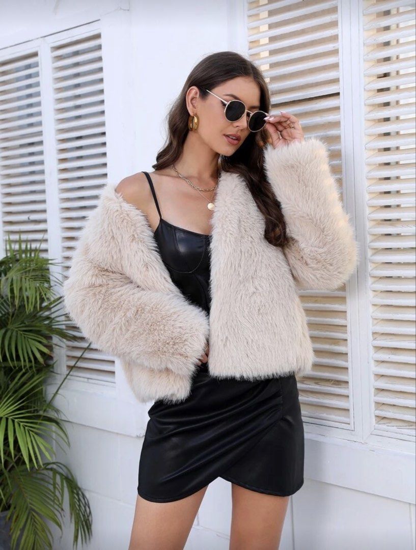 Beige Faux Fur Winter Coat Jacket (Category: Coats, Jackets and Outerwear) located in Manila. Submitted by tierramodaph (Listing ID 1423996537, Image 3). Description: Beige Faux Fur Winter Coat Jacket - Stylish beige faux fur jacket - Soft and luxurious texture - Classic design, easy to style - Perfect for cooler weather of up to -15C winter - Adds a fashionable touch to any outfit.