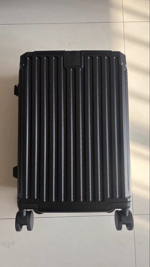 Black Suitcase with Wheels, Hobbies & Toys, Travel, Luggage on Carousell