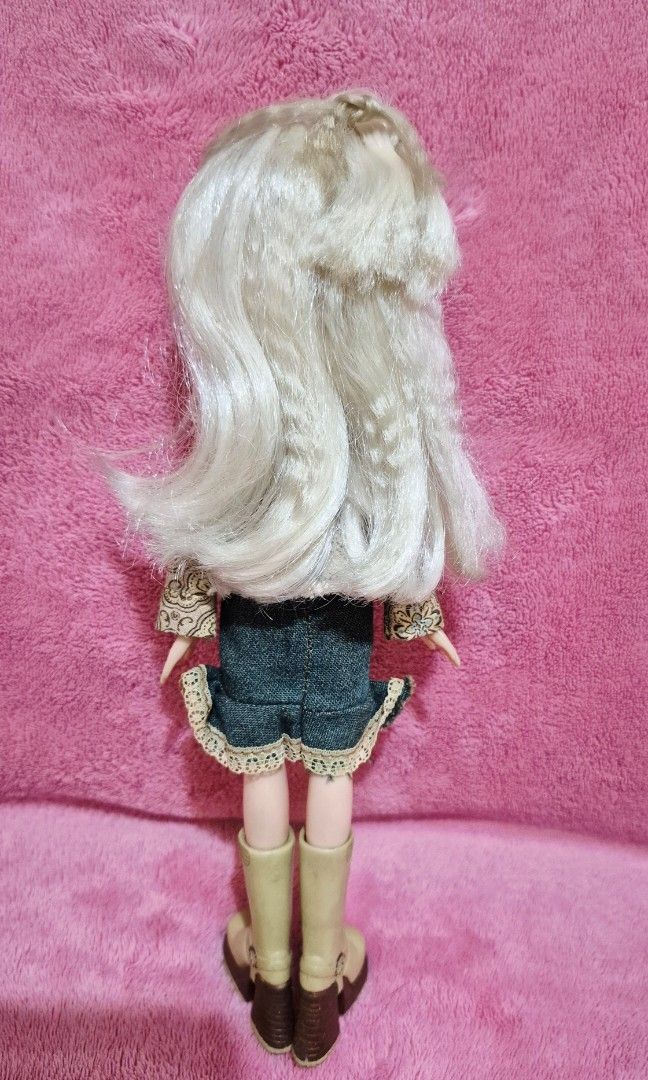 Bratz Doll (Category: Kids Toys) located in Las Pinas. Submitted by peacock.treasures (Listing ID 1424066718, Image 2). Description: - - 2001 BRATZ DOLL from Mattel - Like New - Never Played. Used for PICTORIAL PURPOSES only - with Accessories: Brush & Bag not on the list - Outfit: Vintage Longsleeves with Challeco, Denim Skirt, and Brown Boots.