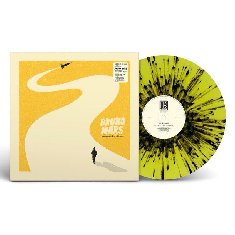 Bruno Mars Vinyl record (Category: Vinyls) located in Manila. Submitted by tokirecords.ph (Listing ID 1423996879, Image 3). Description: Follow on instagram- tokirecords.ph Brandnew Sealed, Limited Edition Yellow Translucent Splatter Color On Hand Item, ready to ship Tracklist: A1 Grenade A2 Just The Way You Are A3 Our First Time A4 Runaway Baby A5 The Lazy Song B1 Marry You B2 Talking To The Moon B3 Liquor Store Blues B4 Count On Me B5 The Other